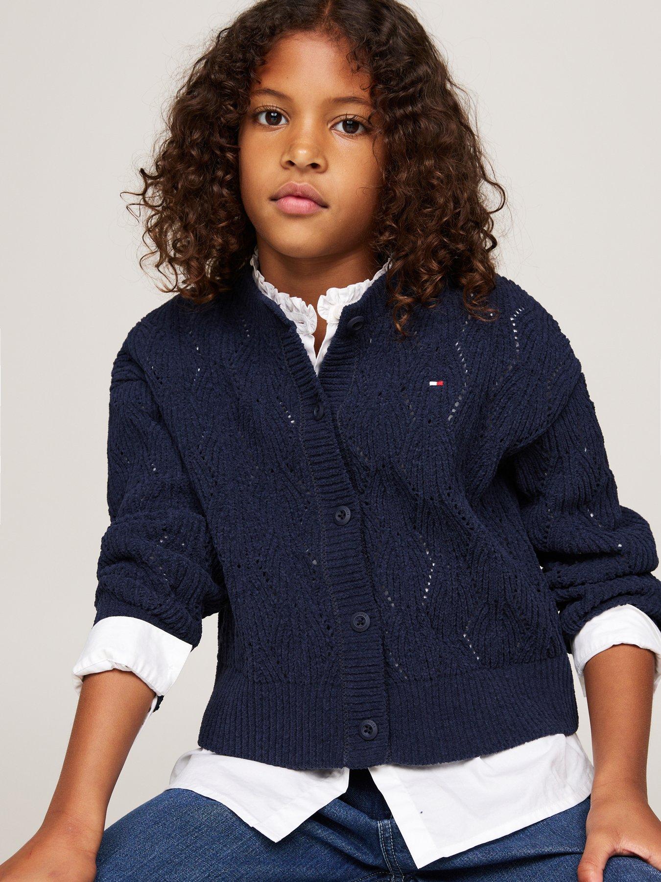 Girls chenille cardigan deals