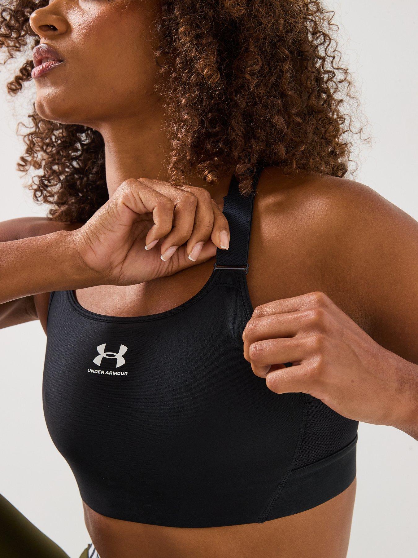 Image 5 of 6 of UNDER ARMOUR Womens Training Heat Gear High Support Sports Bra - Black