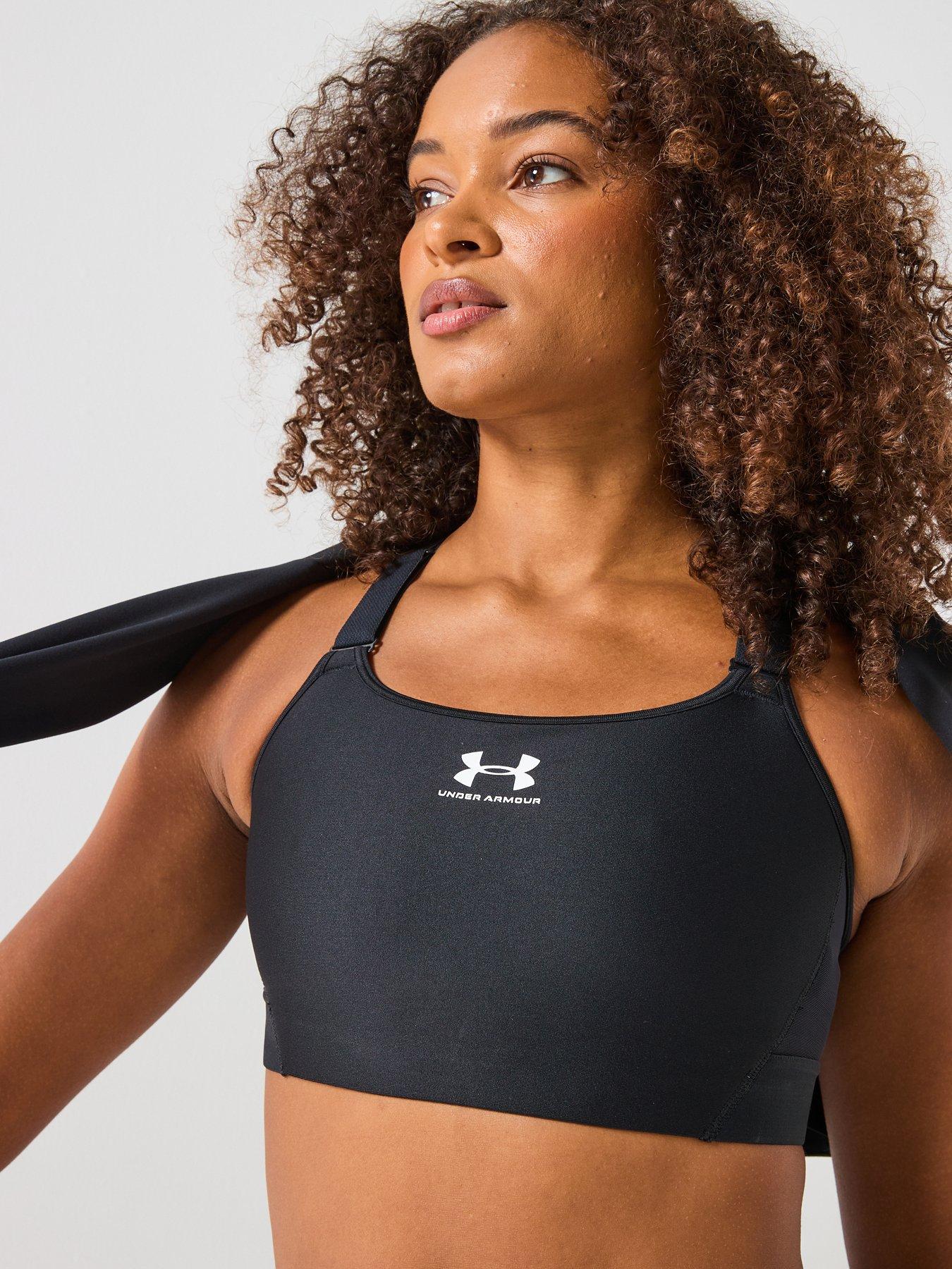 Image 6 of 6 of UNDER ARMOUR Womens Training Heat Gear High Support Sports Bra - Black