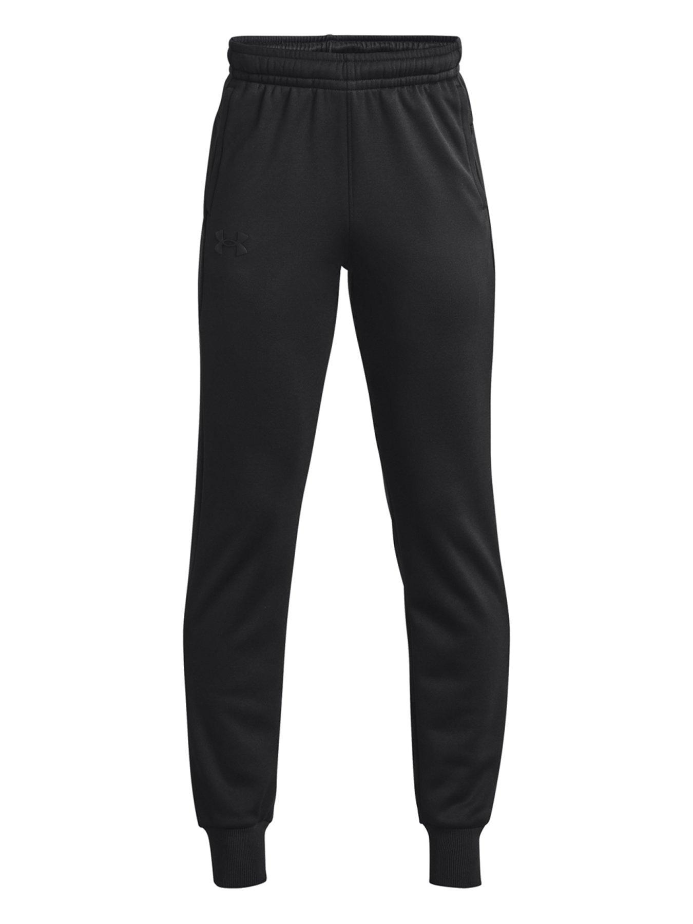 UNDER ARMOUR Boys Training Armour Fleece Joggers Black Very