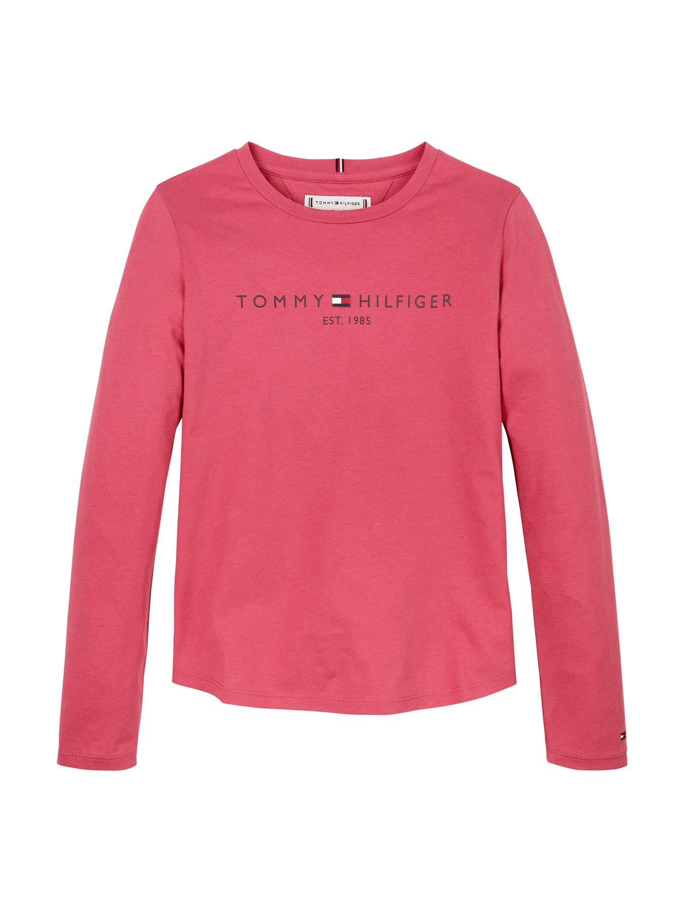 Image 5 of 5 of Tommy Hilfiger Girls Essential Long Sleeve T-shirt - Pink