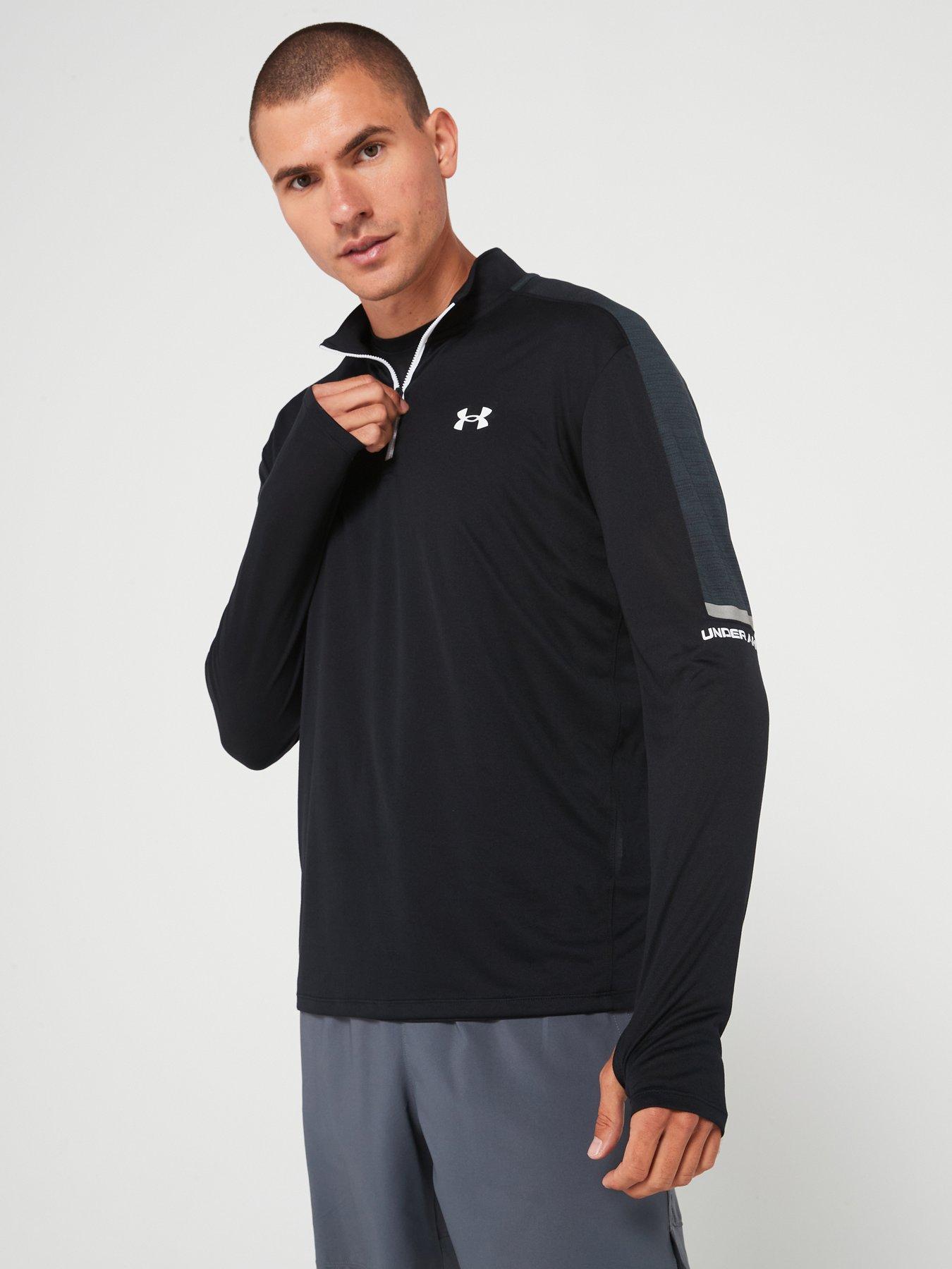 undefined Men's Training Tech Utility 1/4 Zip Top - Black