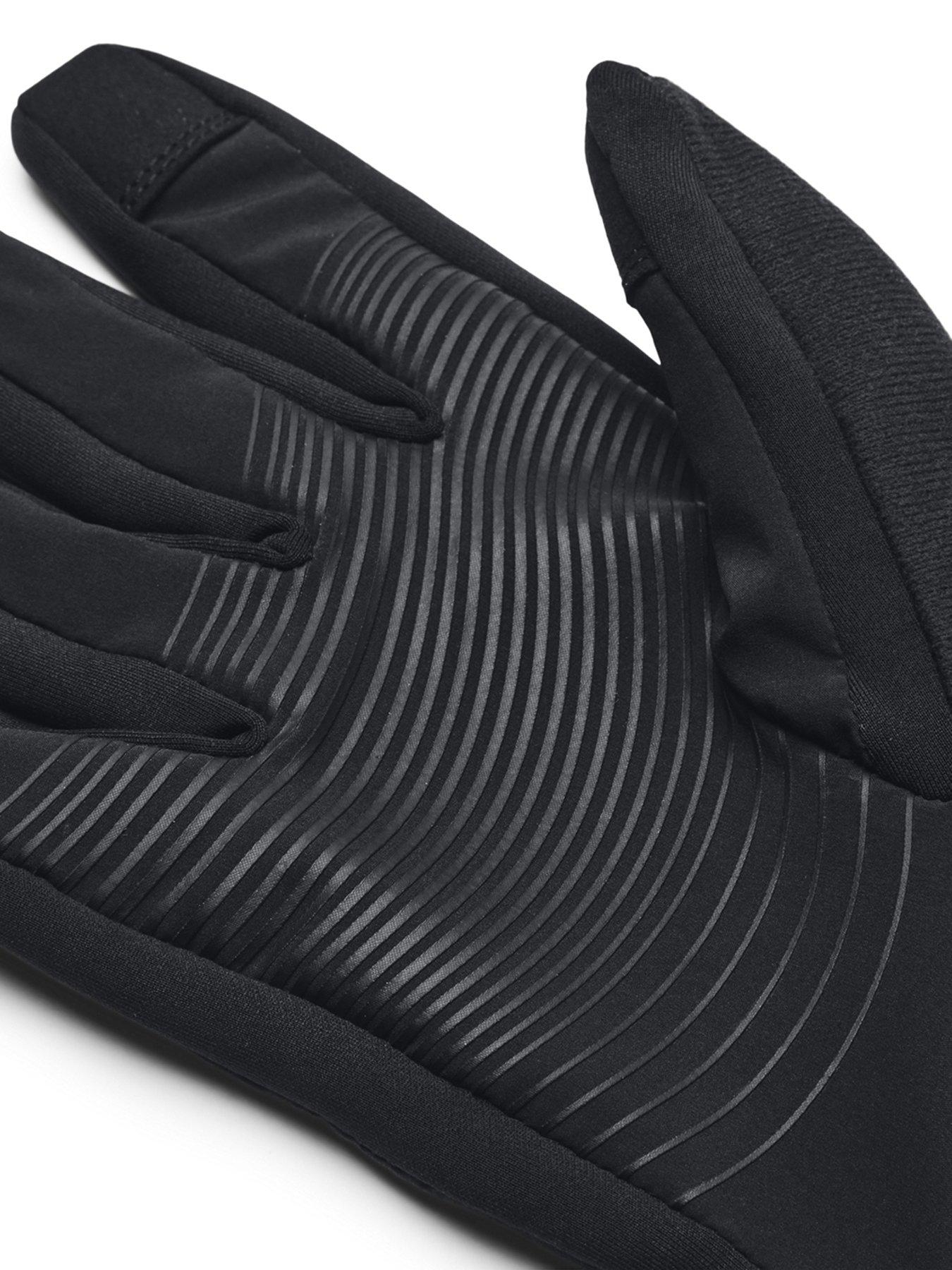 UNDER ARMOUR Mens Running Storm Fleece Run Gloves Black Very