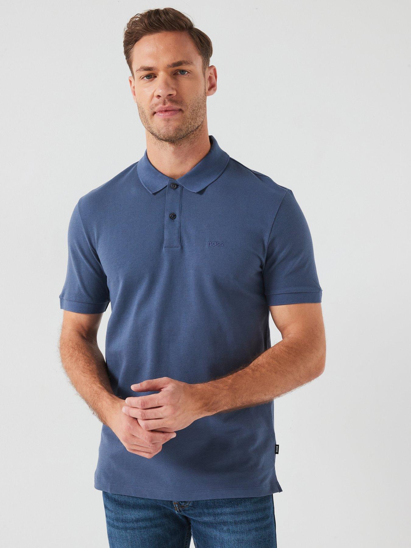 undefined Pallas Regular Cotton Pique Polo Shirt - Dark Blue