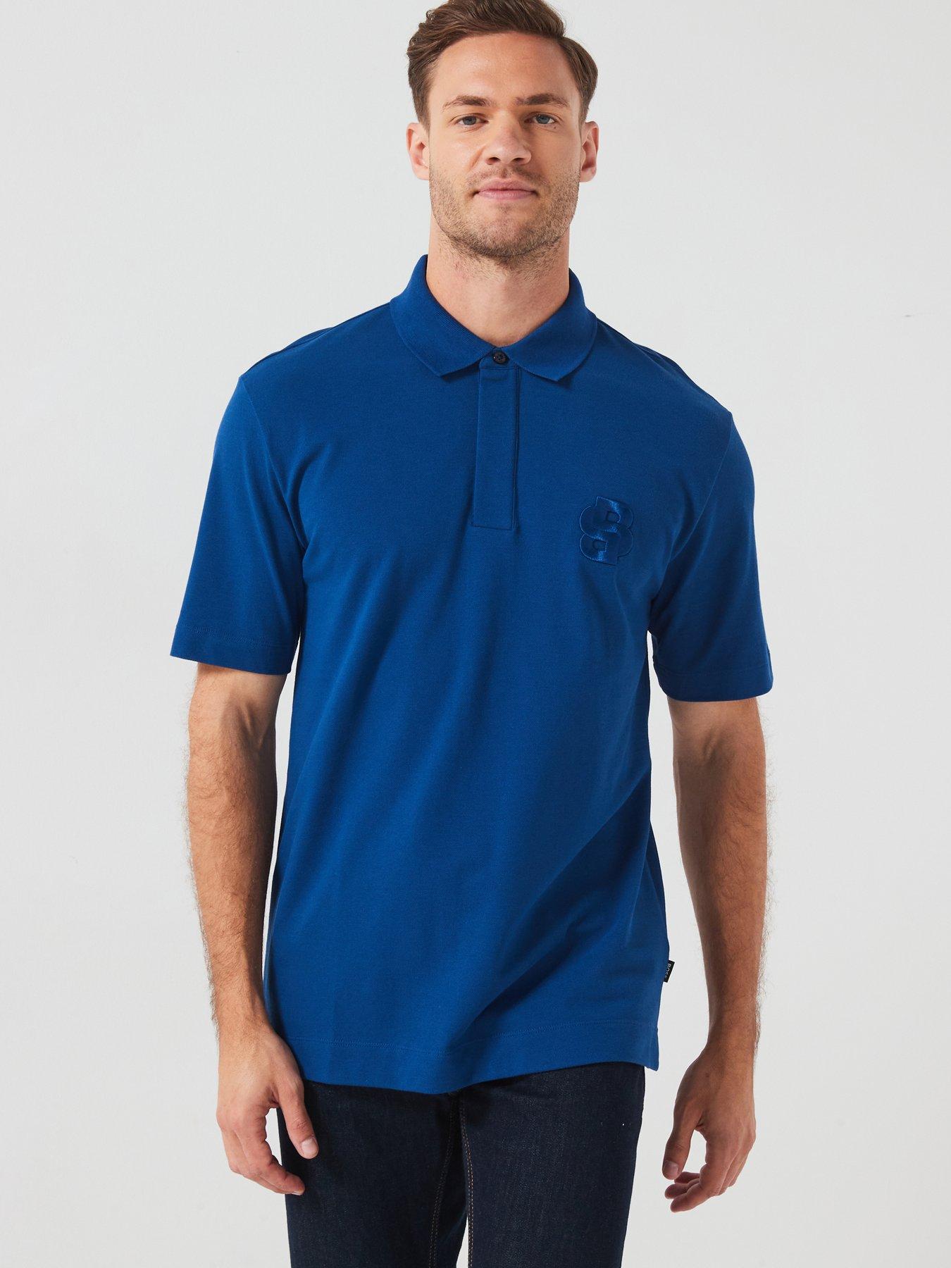 undefined C-Payto 23 Relaxed Fit Embroidered Logo Polo Shirt - Blue