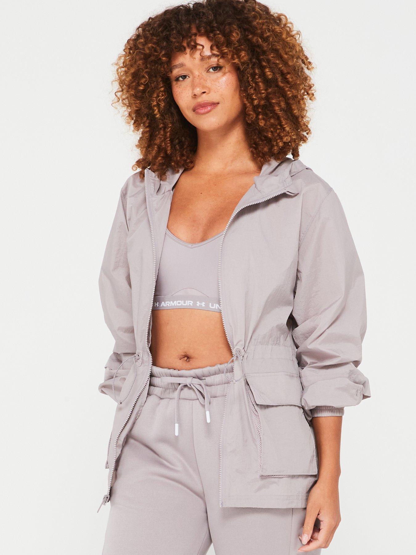 Under armour grey jacket sales