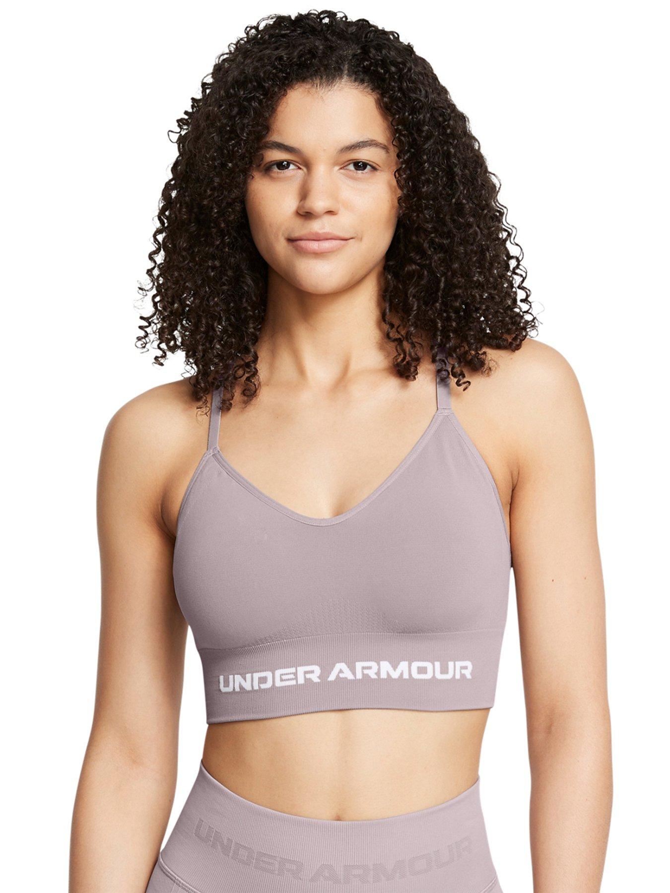 undefined Womens Training Vanish Seamless Low Support Sports Bra - Grey