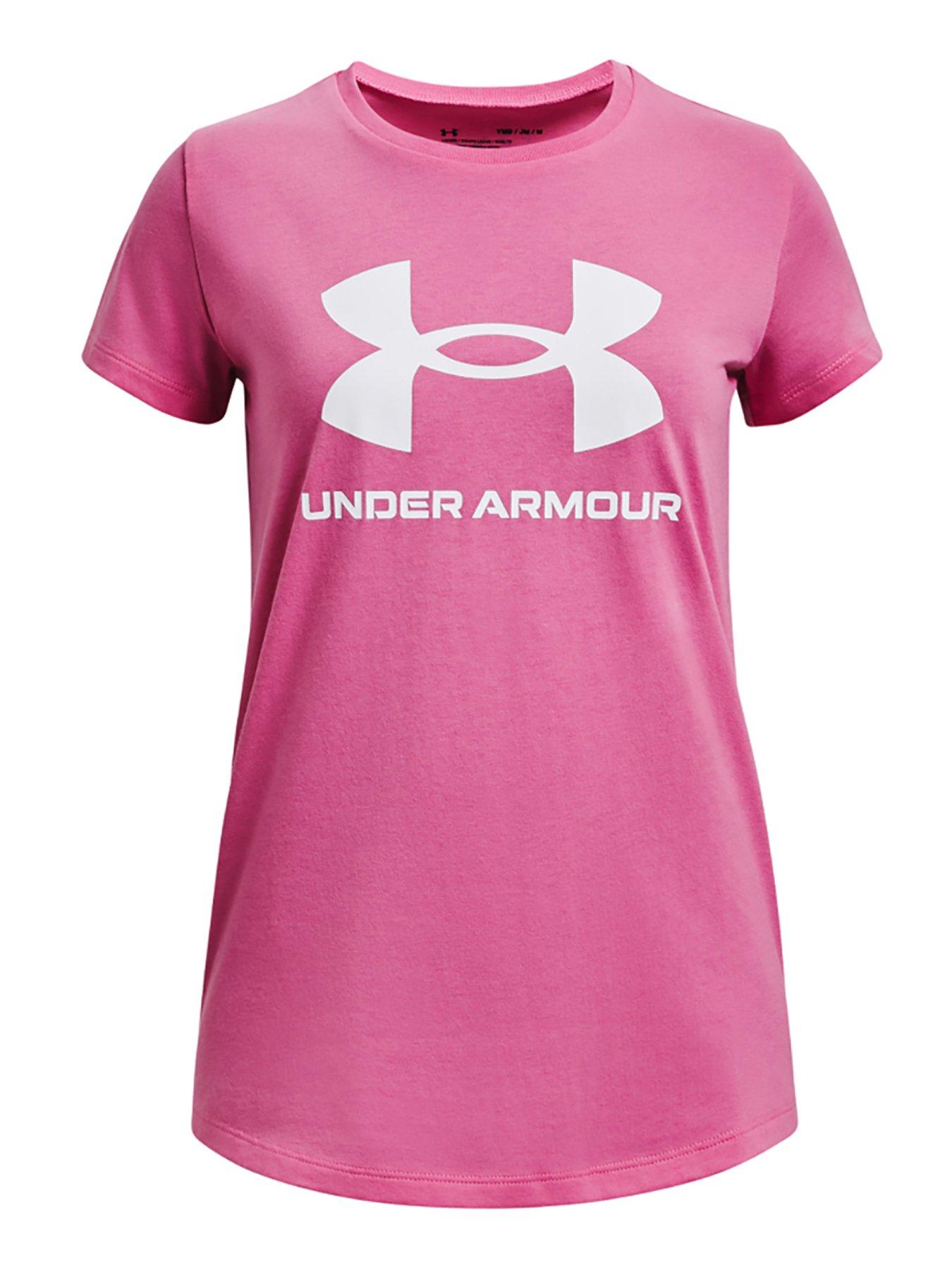 undefined Girls Training Sportstyle Logo T-Shirt - Pink