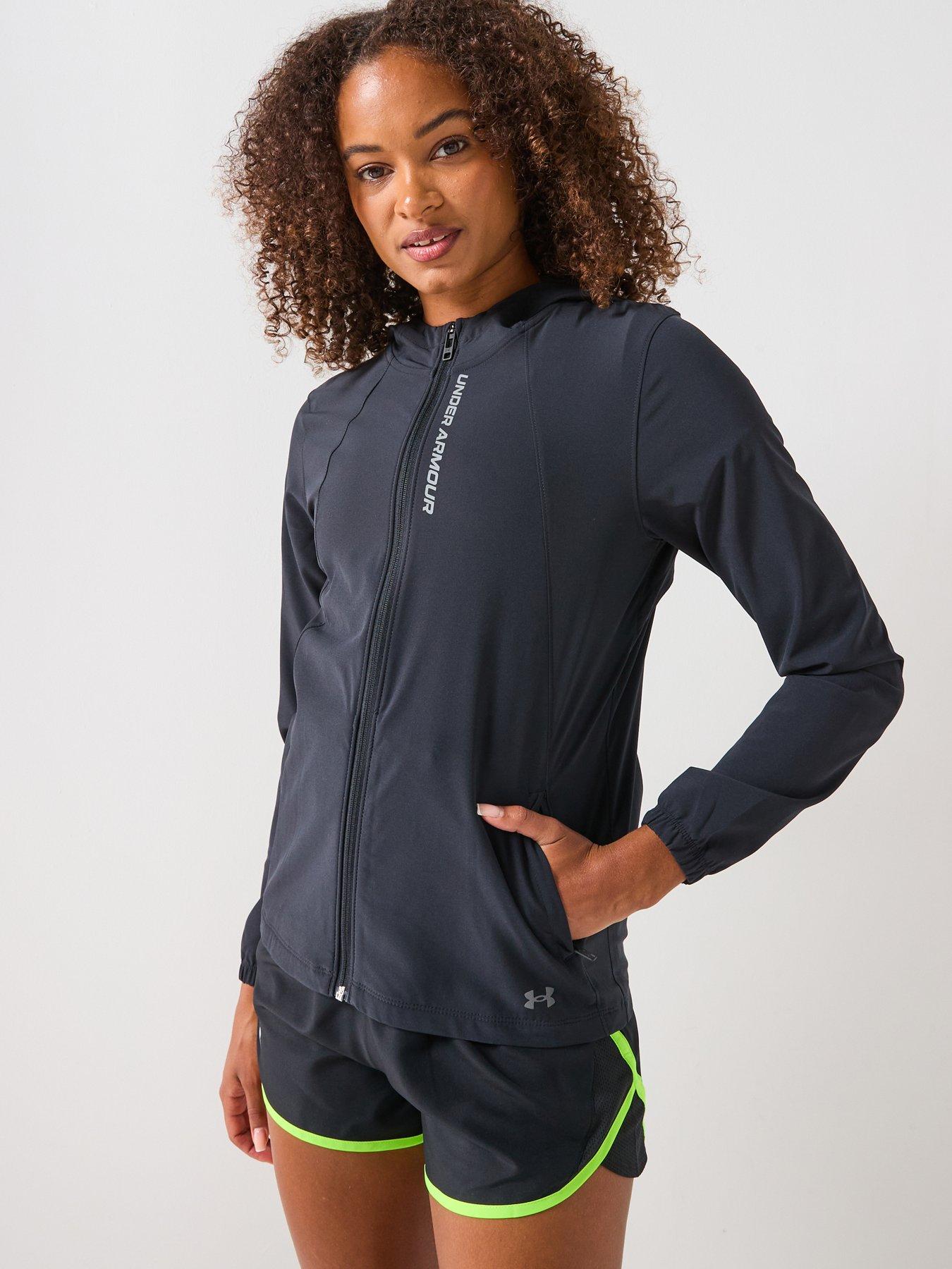 UNDER ARMOUR Womens Running Outrun The Storm Jacket - Black