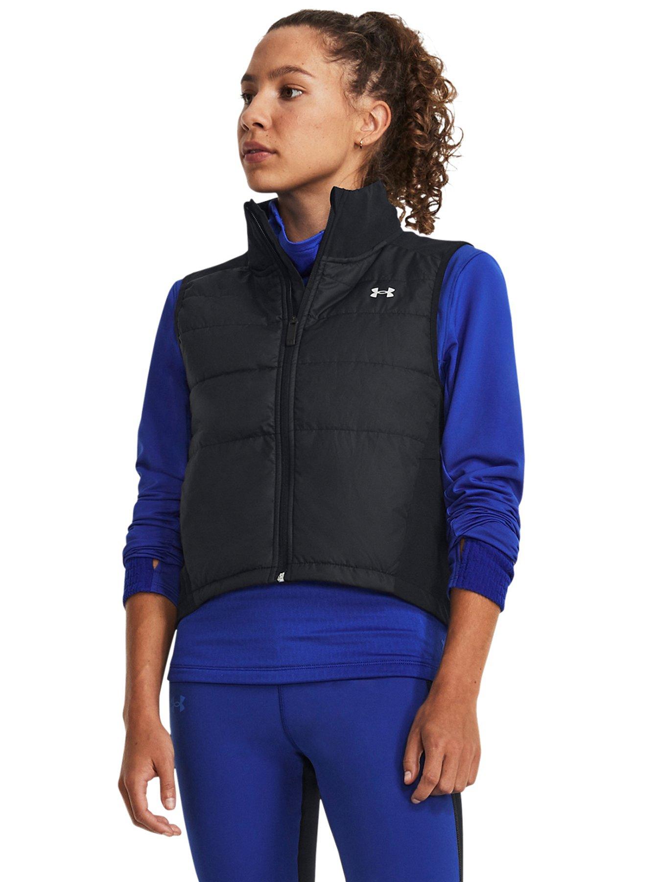 UNDER ARMOUR Womens Running Launch Insulated Gilet, Black, Size Xs, Women