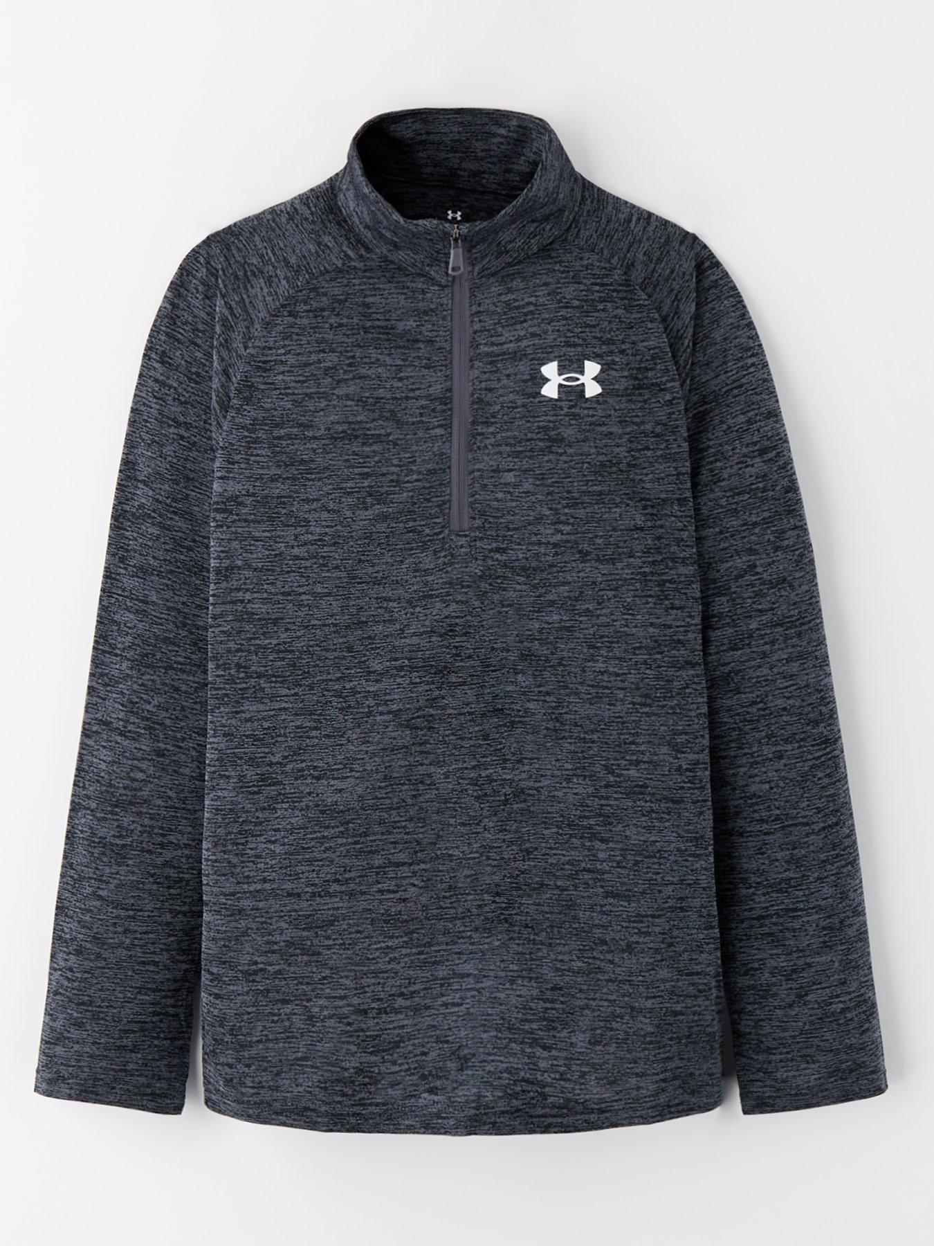 undefined Boys Training Tech 20 1/2 Zip - Grey