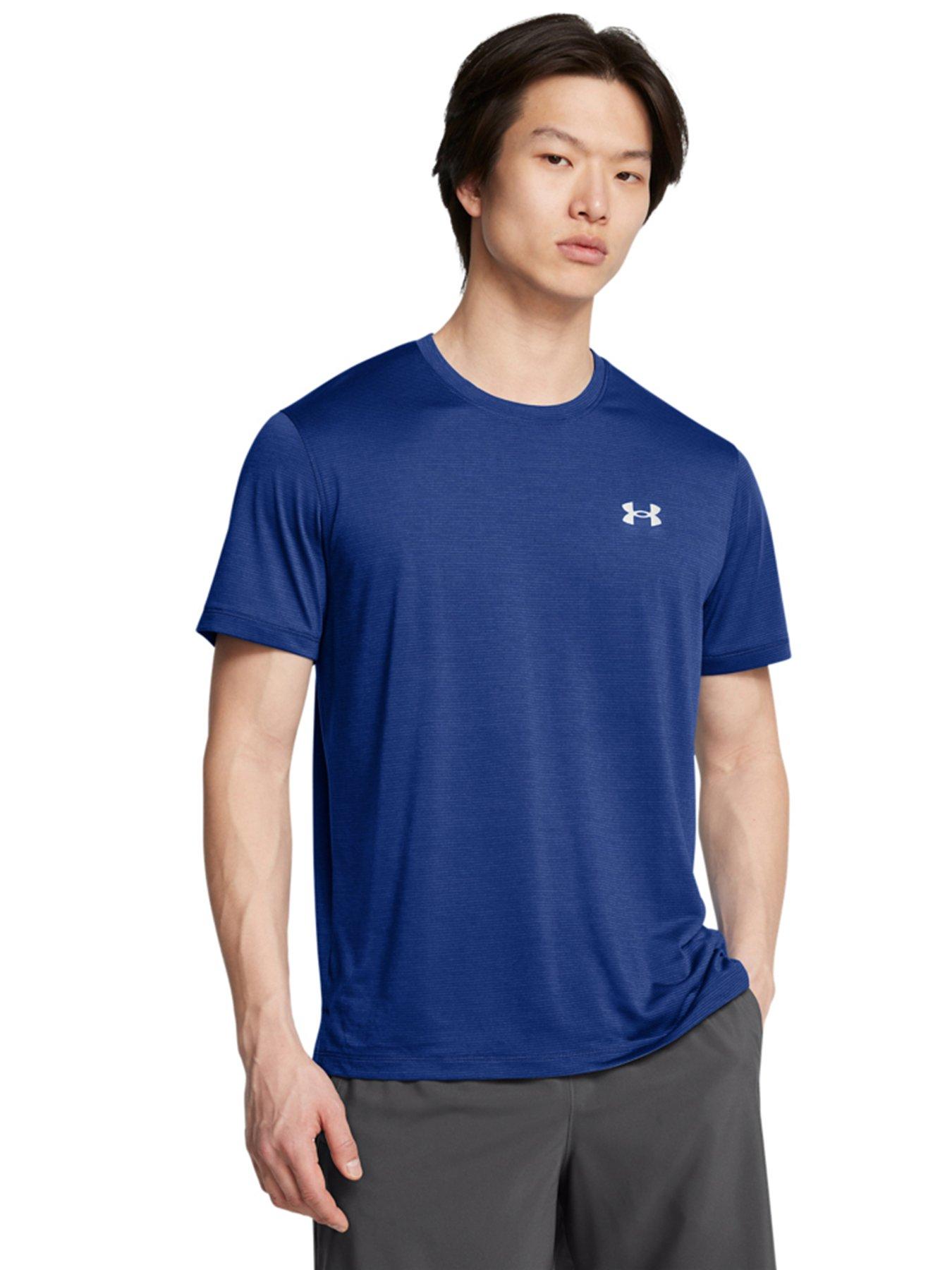 UNDER ARMOUR Mens Running Launch T-shirt - Blue, Blue, Size 2Xl, Men