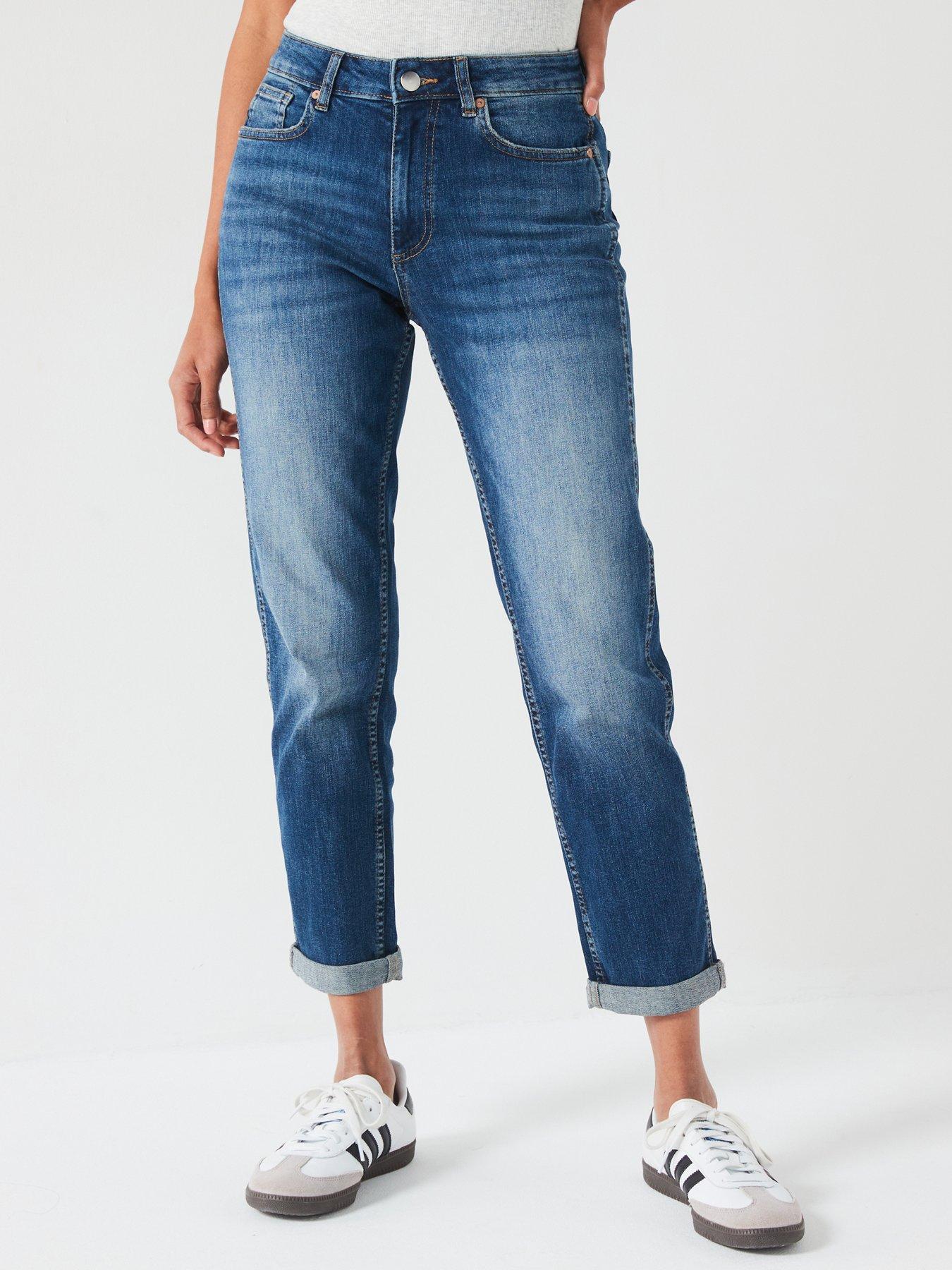 undefined Taylor Boyfriend Jeans - Midi Wash