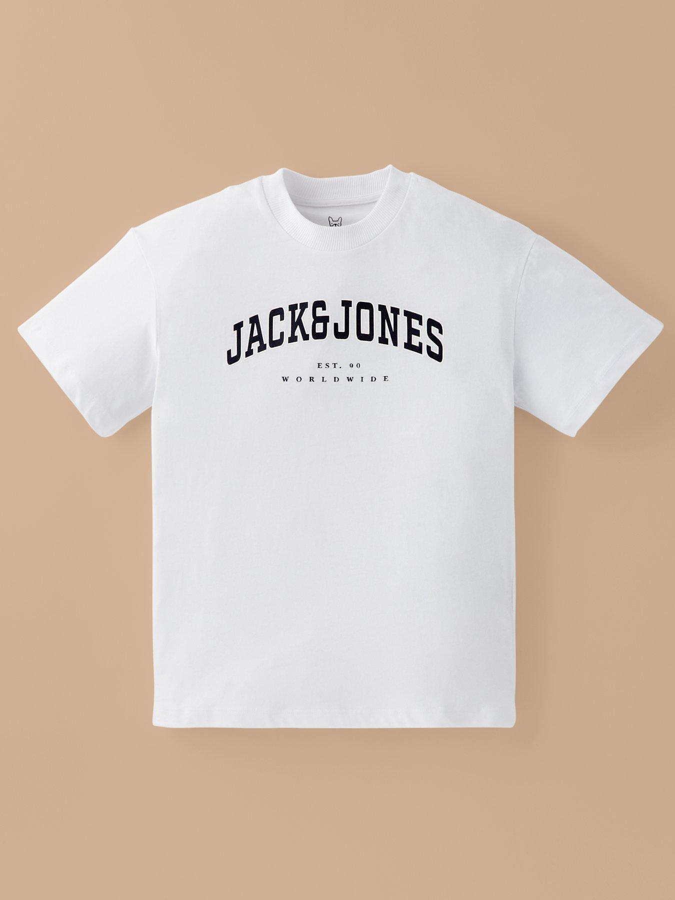 undefined Boys Caleb Varsity T-Shirt - White