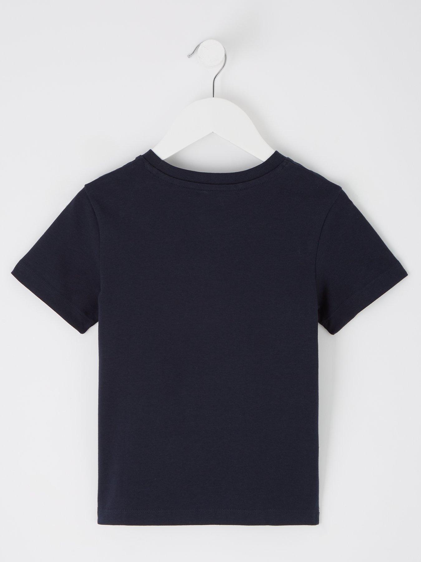 Image 2 of 4 of Jack & Jones Mini Younger Boys 2 Colour Logo T-Shirt - Navy