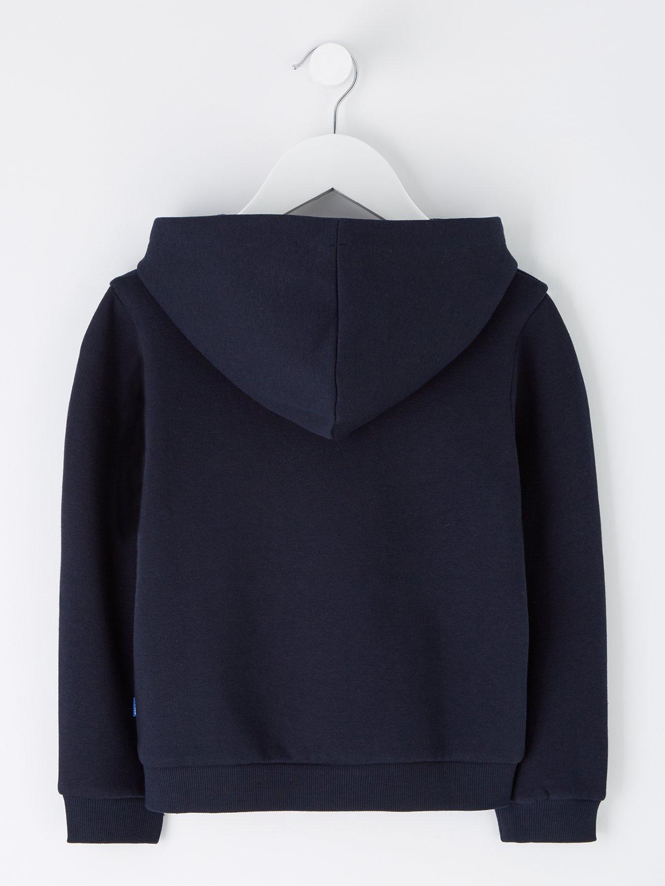 Image 2 of 4 of Jack & Jones Mini Younger Boys 2 Colour Logo Hoodie - Navy