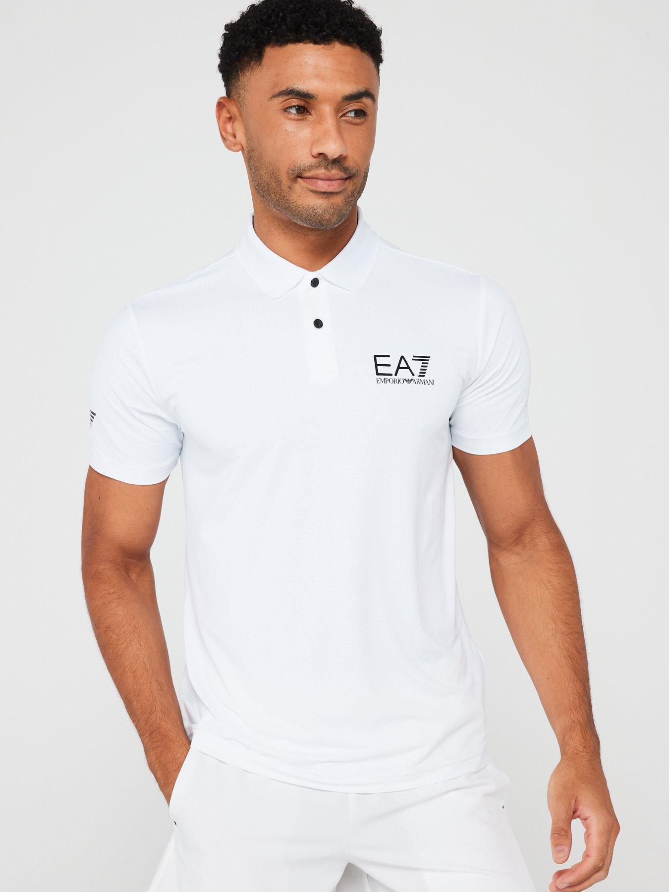 Ea7 white polo hotsell