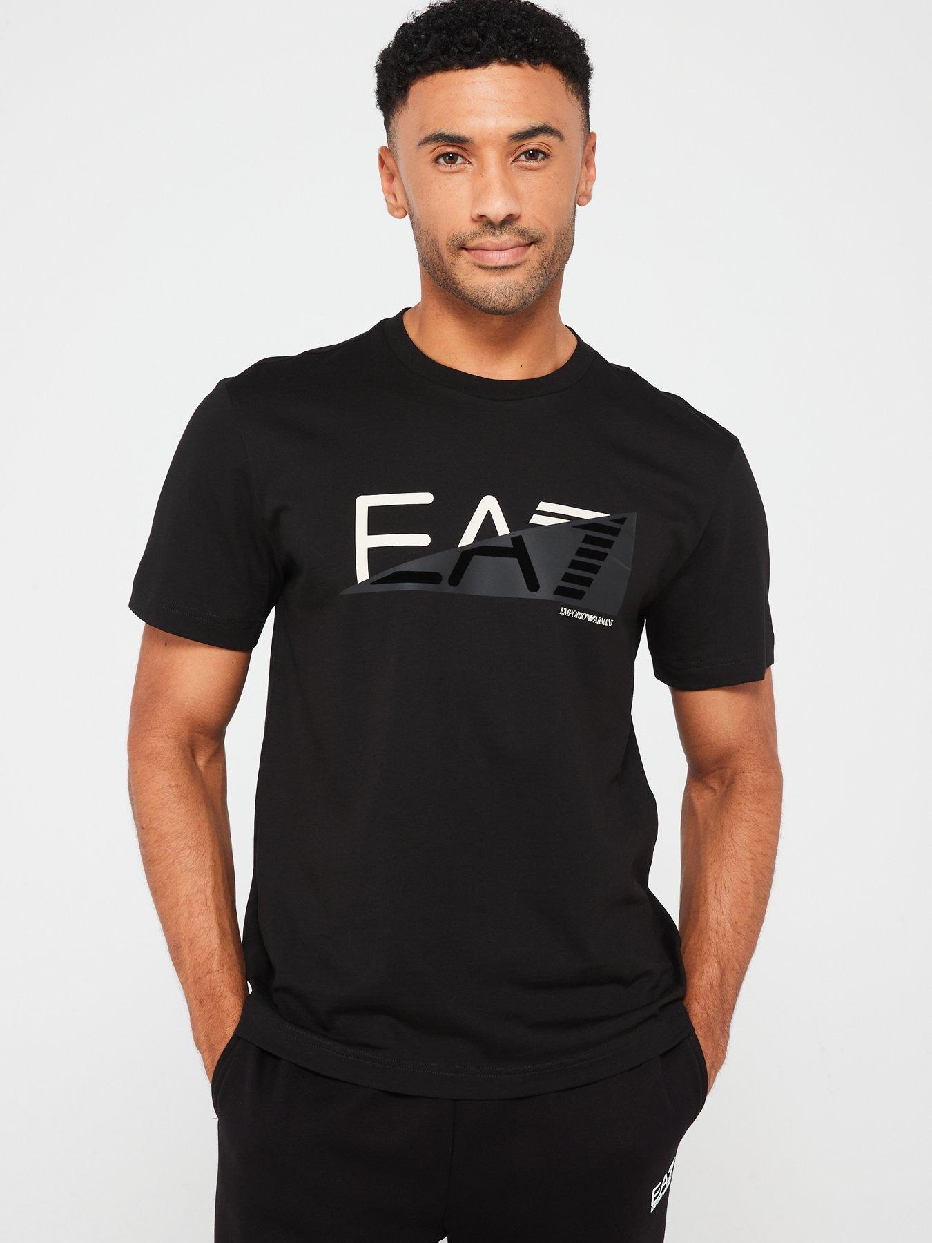 Ea7 black t shirt hotsell