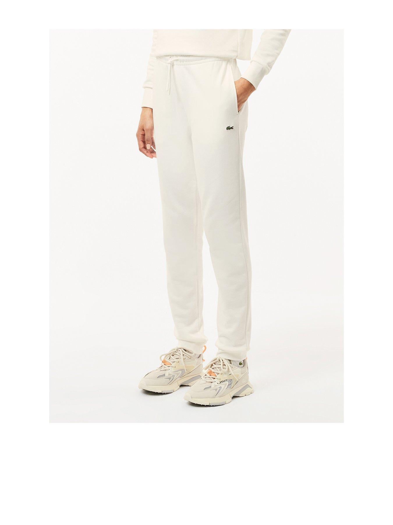 Lacoste Unbrushed Fleece Track Pants Off White Very