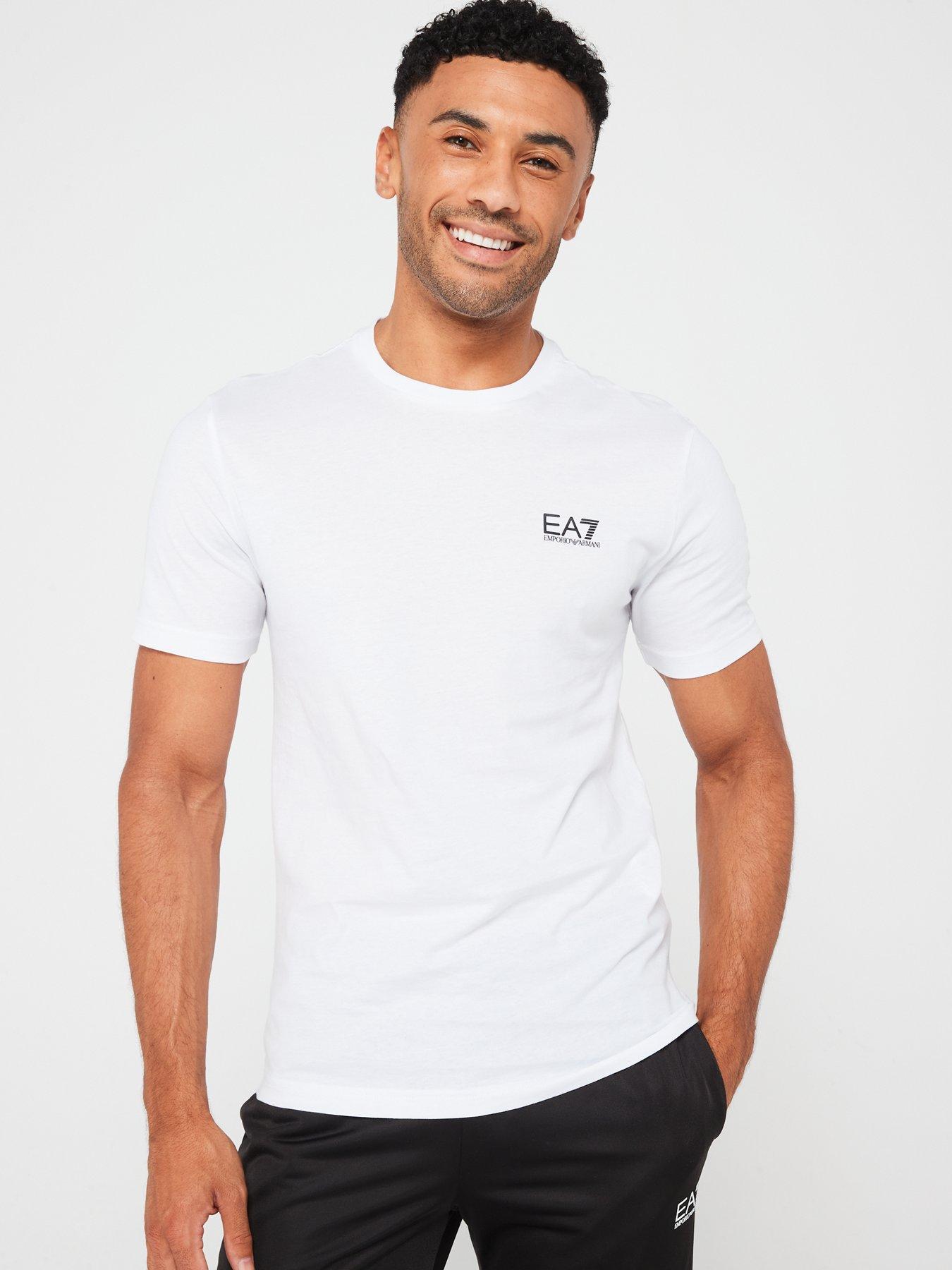 Ea7 Emporio Armani Core Id Left Chest Logo T-Shirt - White