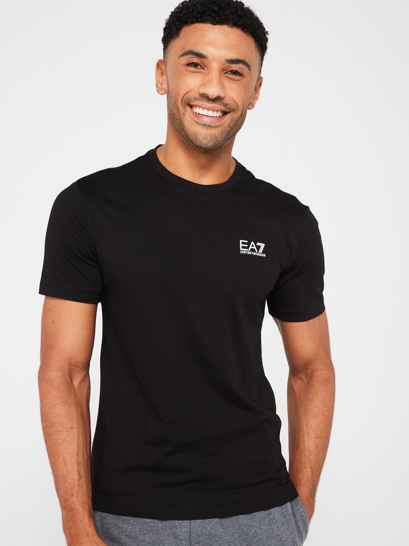 EA7 Emporio Armani Core Id Left Chest Logo T-Shirt - Black