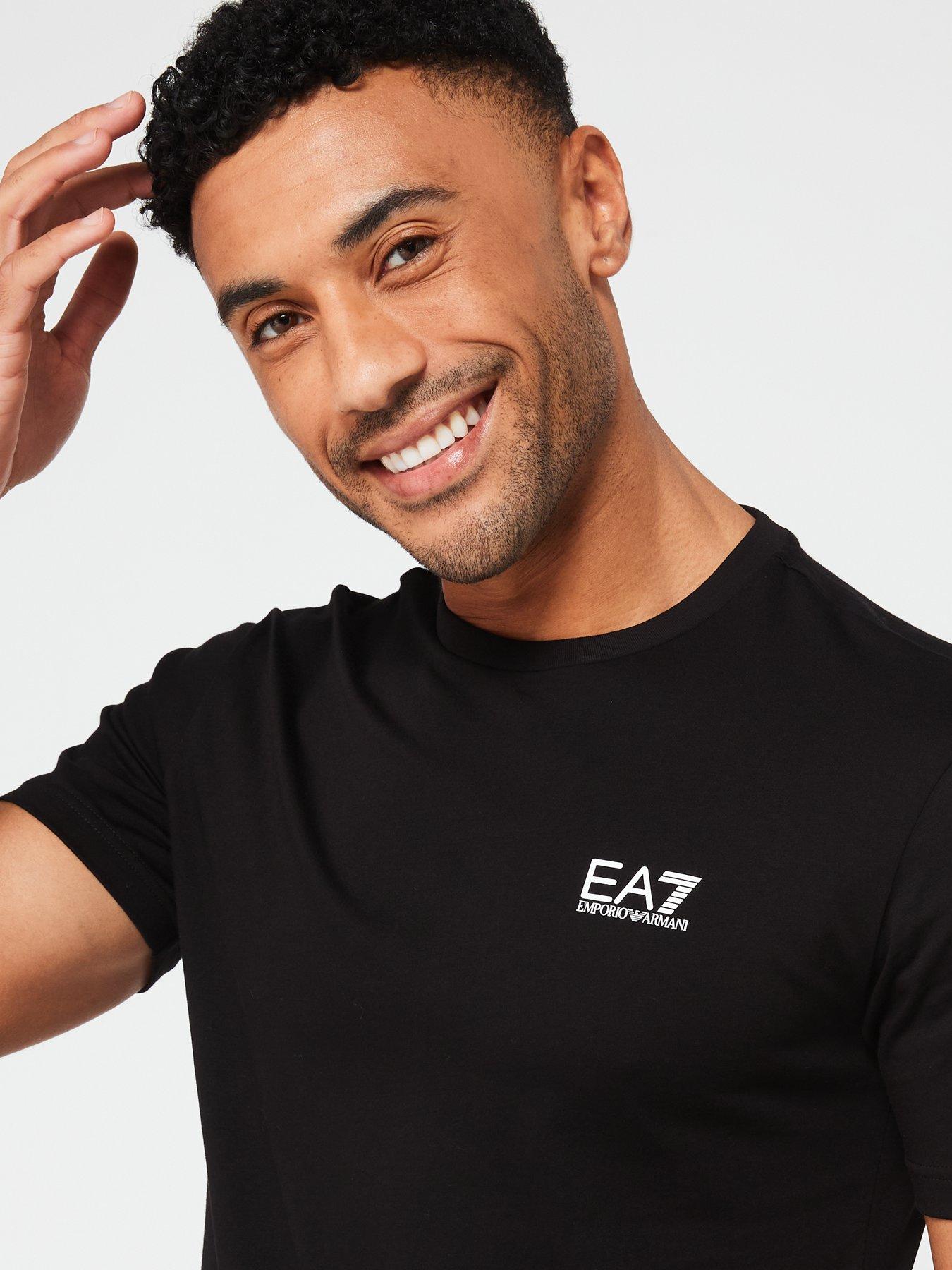Image 4 of 4 of EA7 Emporio Armani Core Id Left Chest Logo T-Shirt - Black