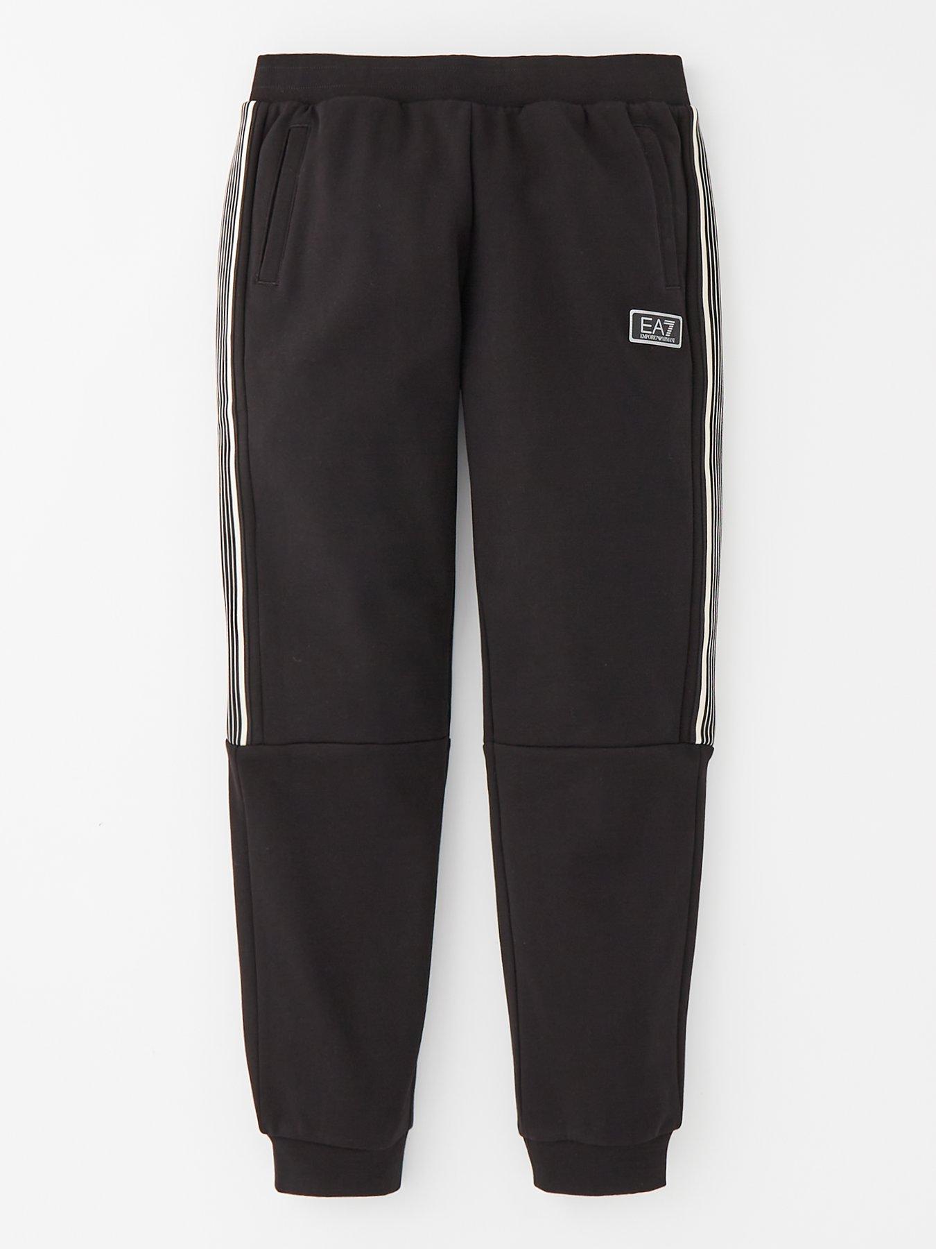 undefined Boys 7 Lines Jog Pants - Black
