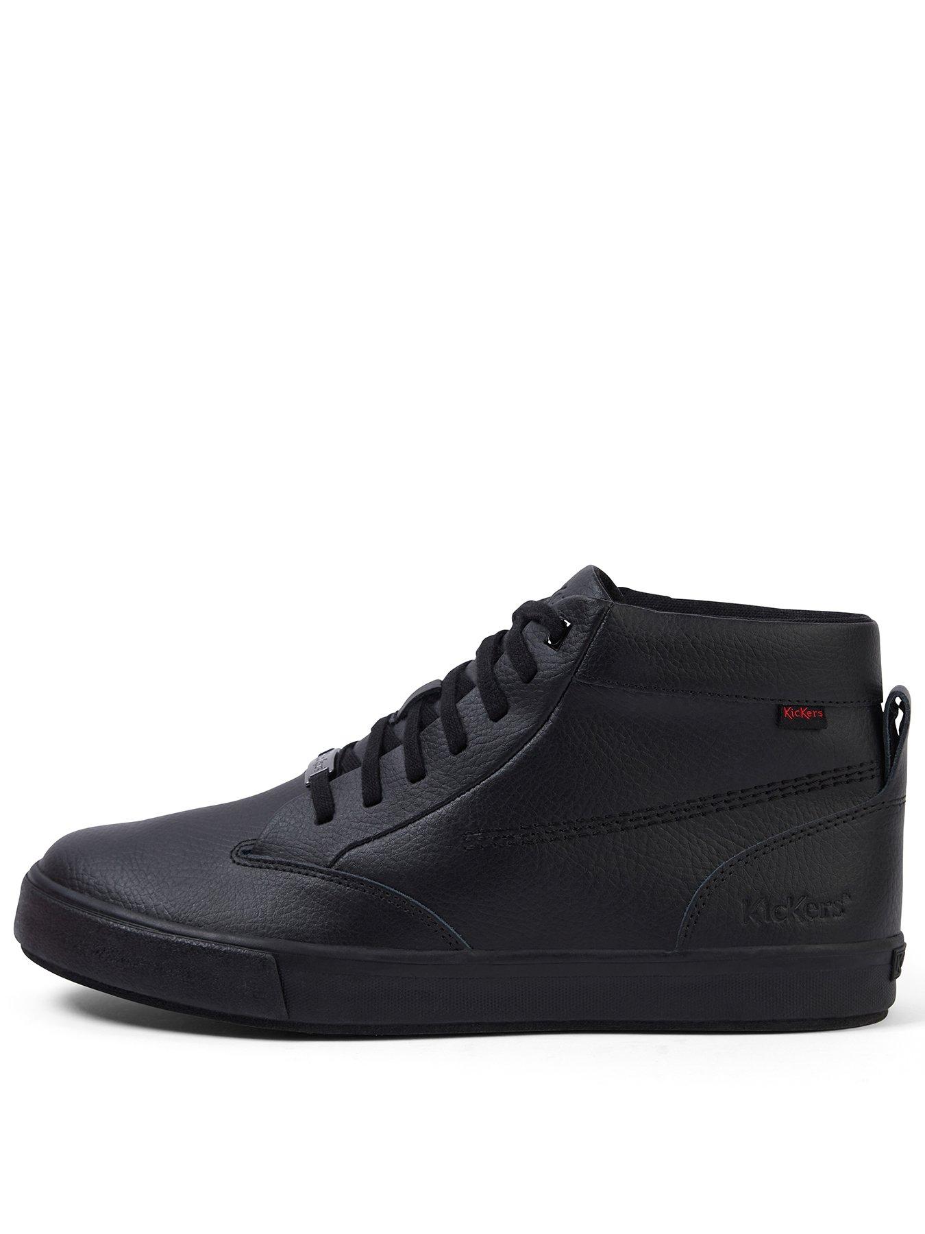 Kickers Tovni Tumble Hi Lace Up Boots - Black