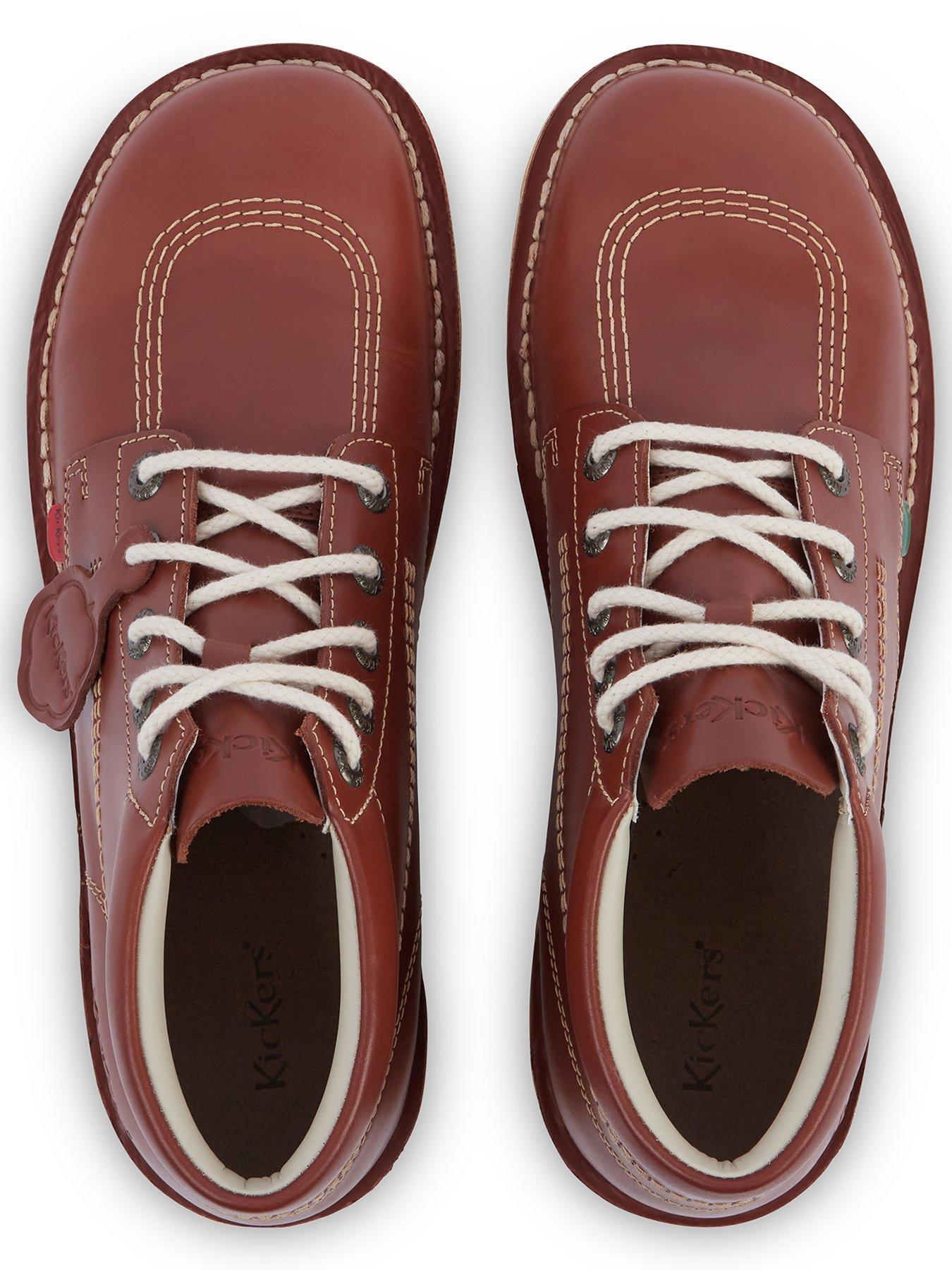 Image 4 of 6 of Kickers Kick Hi Lace Up Boots - Brown