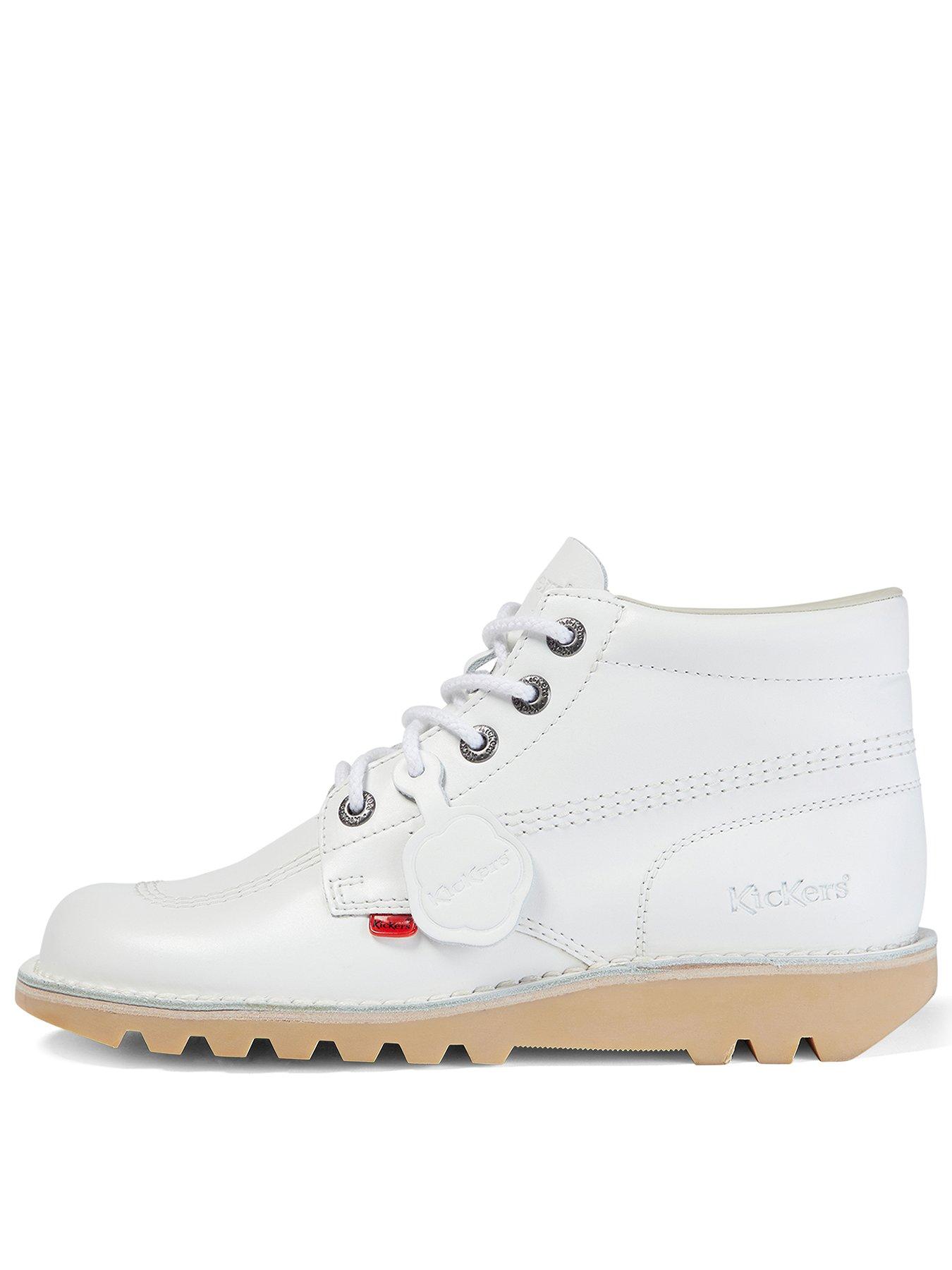 undefined Kick Hi Lace Up Boots - White