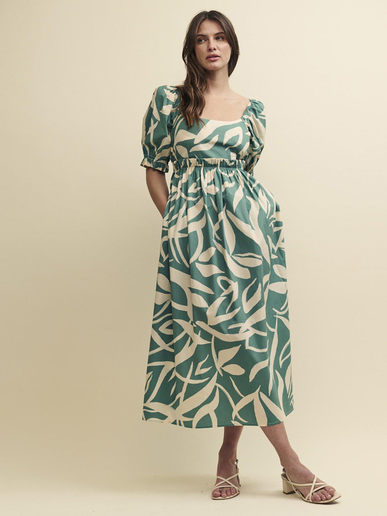 Ginger Midi Dress Green Multi
