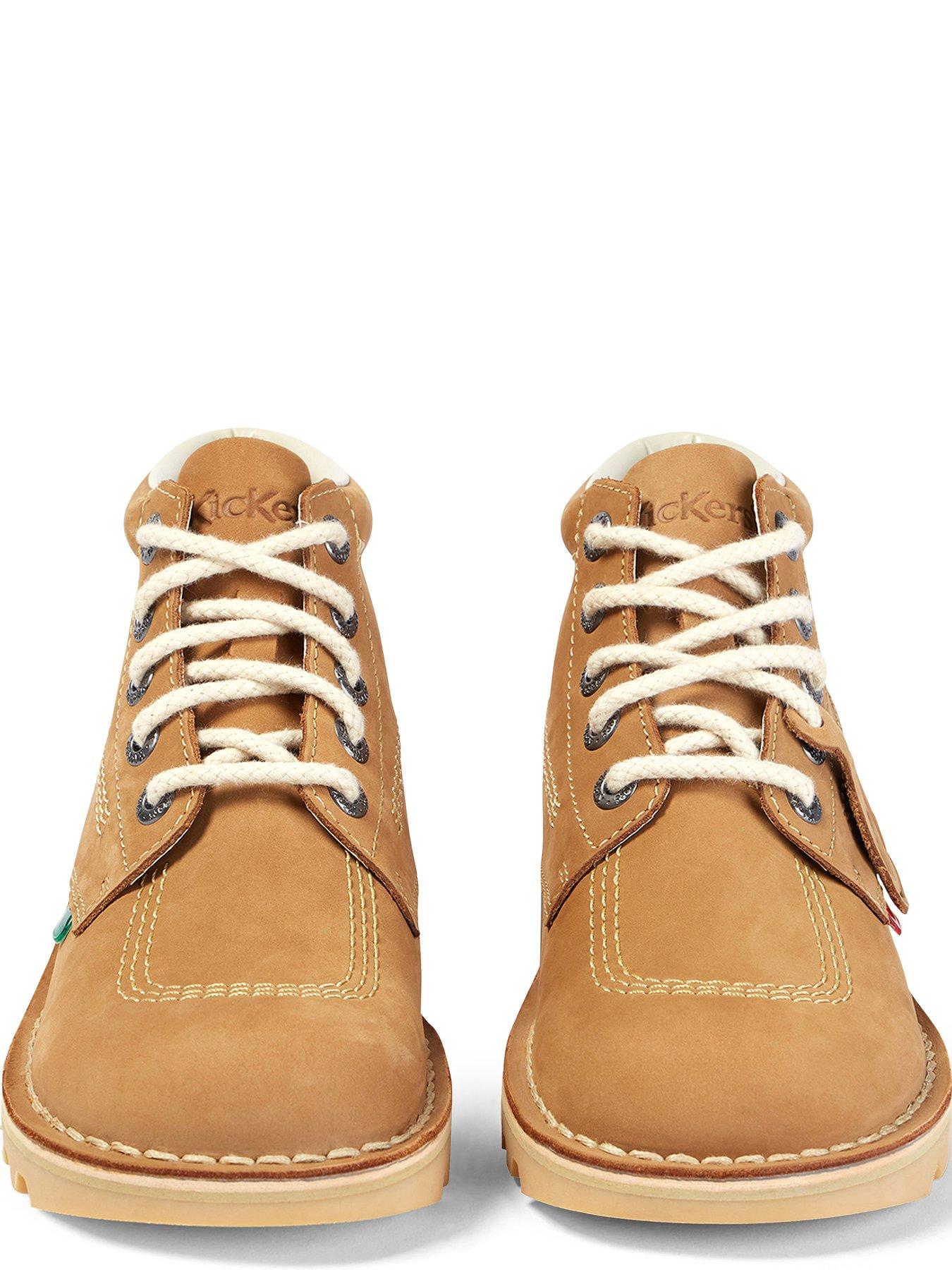 Image 5 of 6 of Kickers Kick Hi Nubuck Lace Up Boots - Brown
