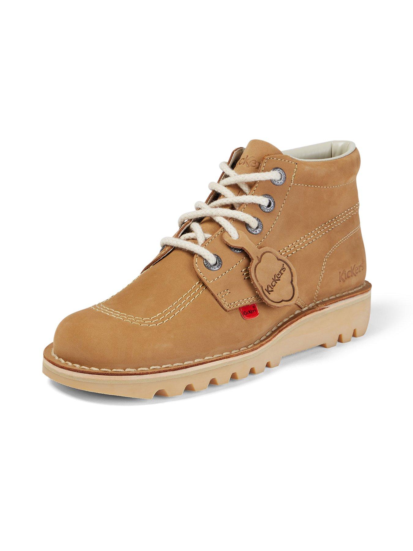 Image 6 of 6 of Kickers Kick Hi Nubuck Lace Up Boots - Brown
