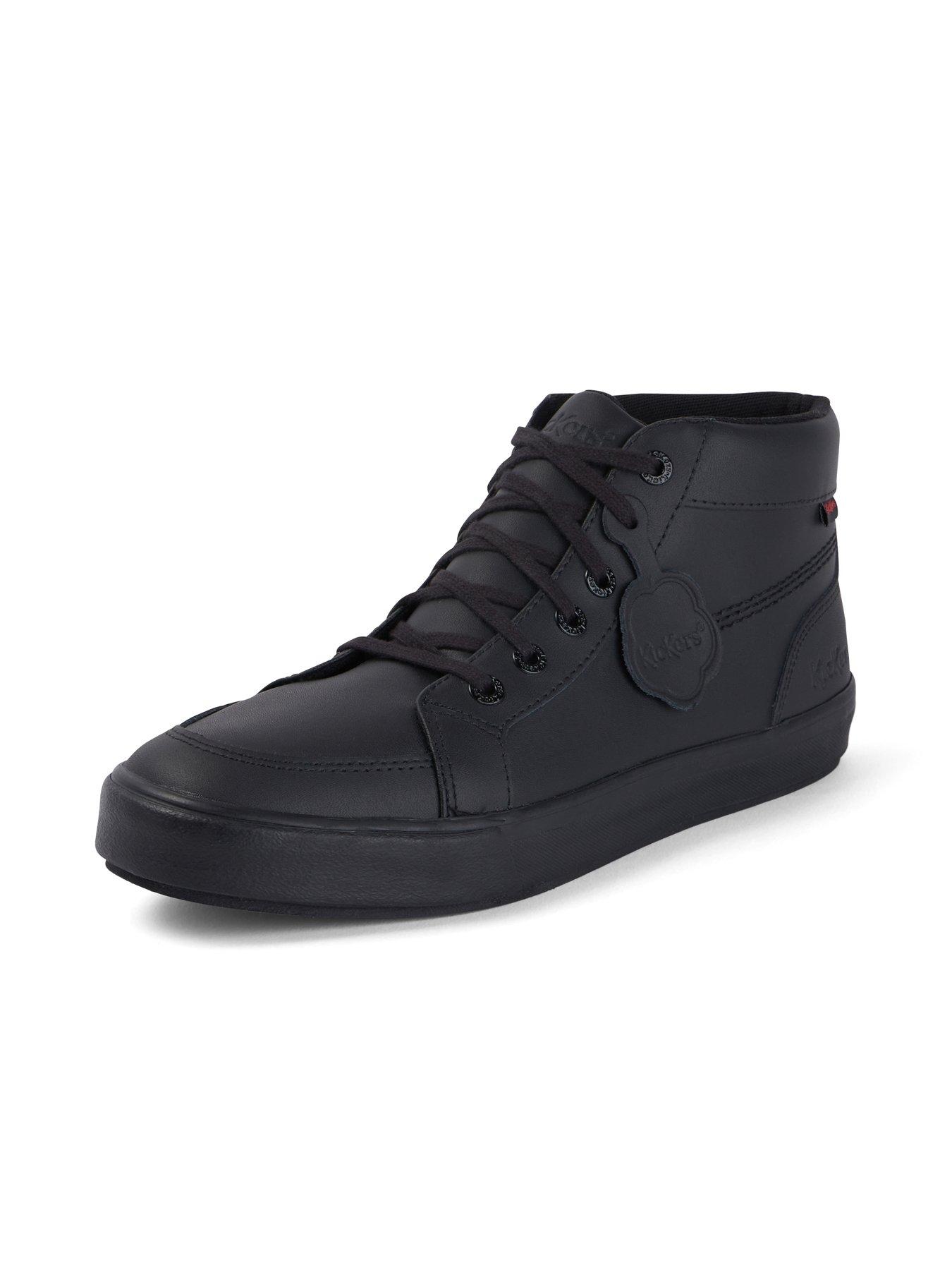 Kickers Kelland Lace Hi Noir Cuir Bottes-UK 4 / EU 37