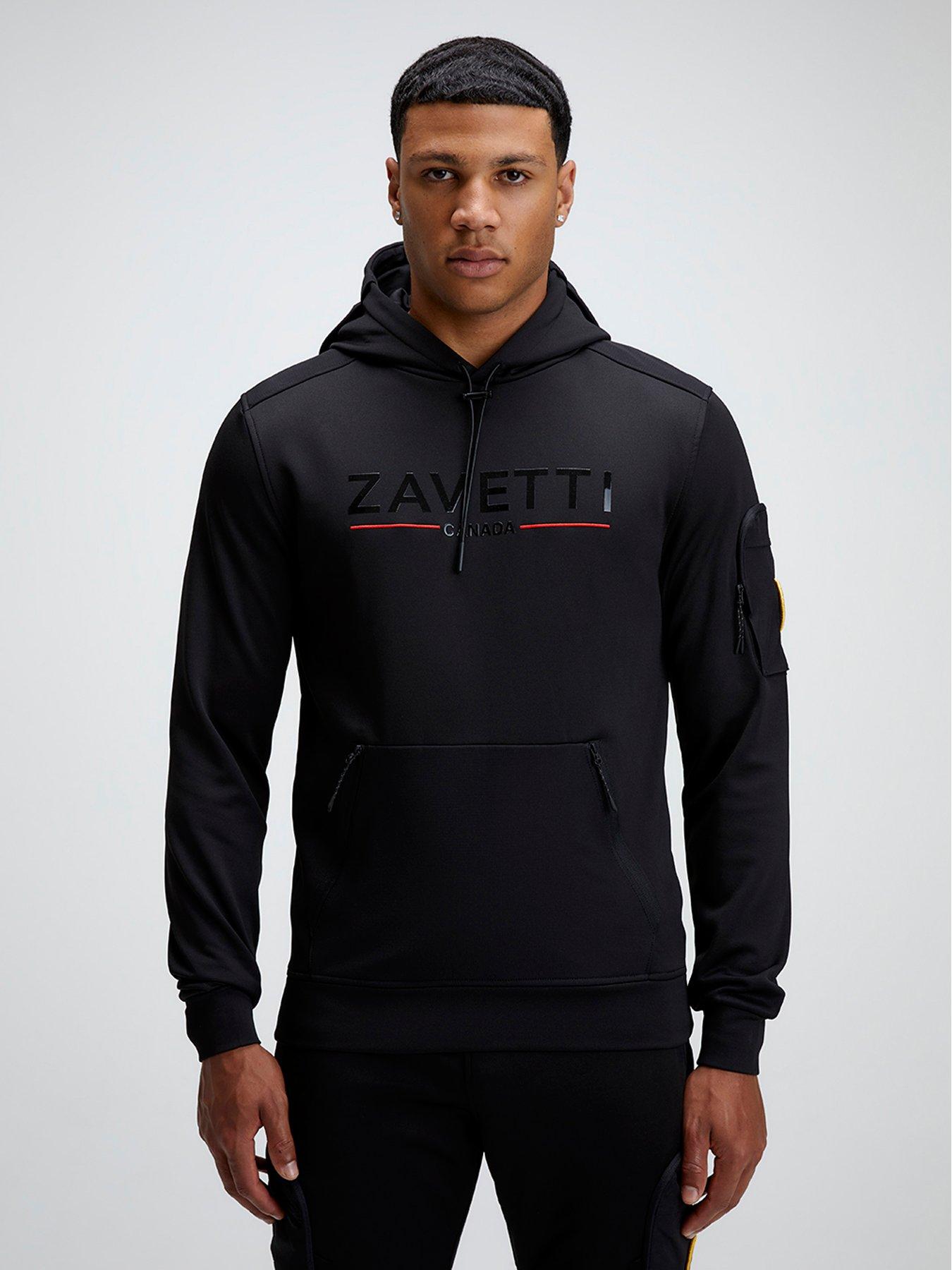 Zavetti Canada Daletto Overhead Hoodie - Black, Black, Size S, Men