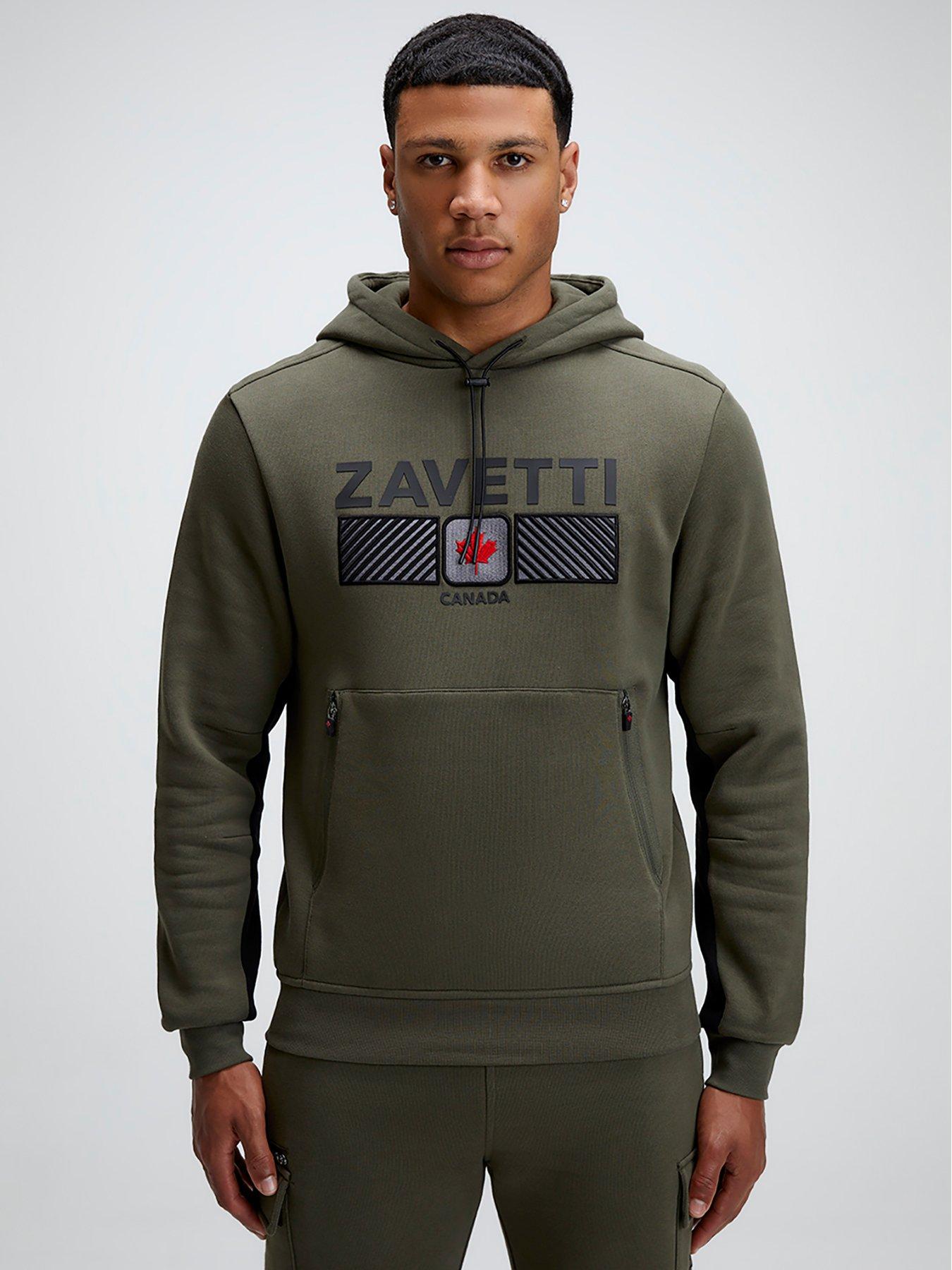 Zavetti Canada Ovello Contour Hoodie - Green, Green, Size S, Men