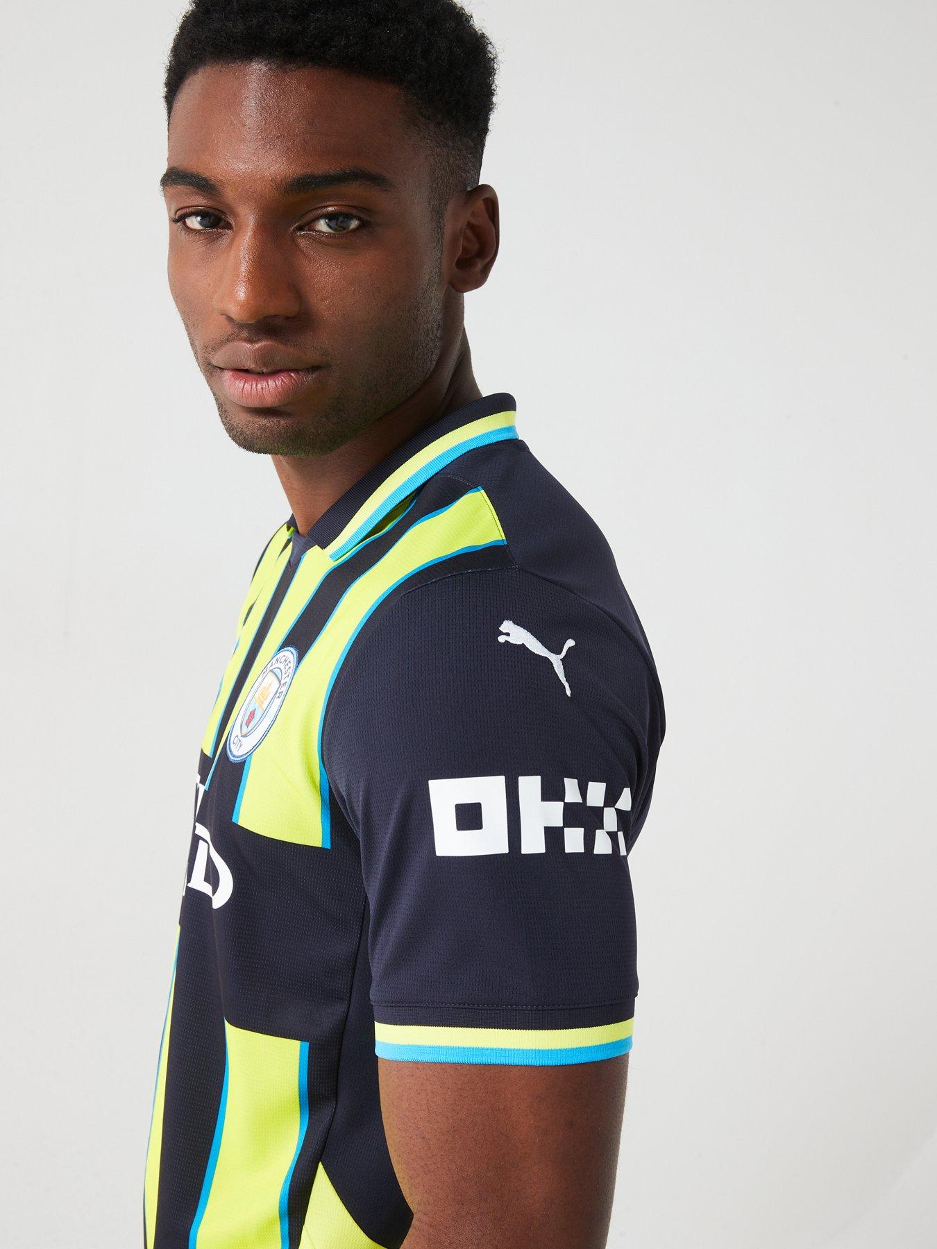 Image 4 of 5 of Puma Men's Manchester City 24/25 Short Sleeved Away Stadium Jersey - Navy