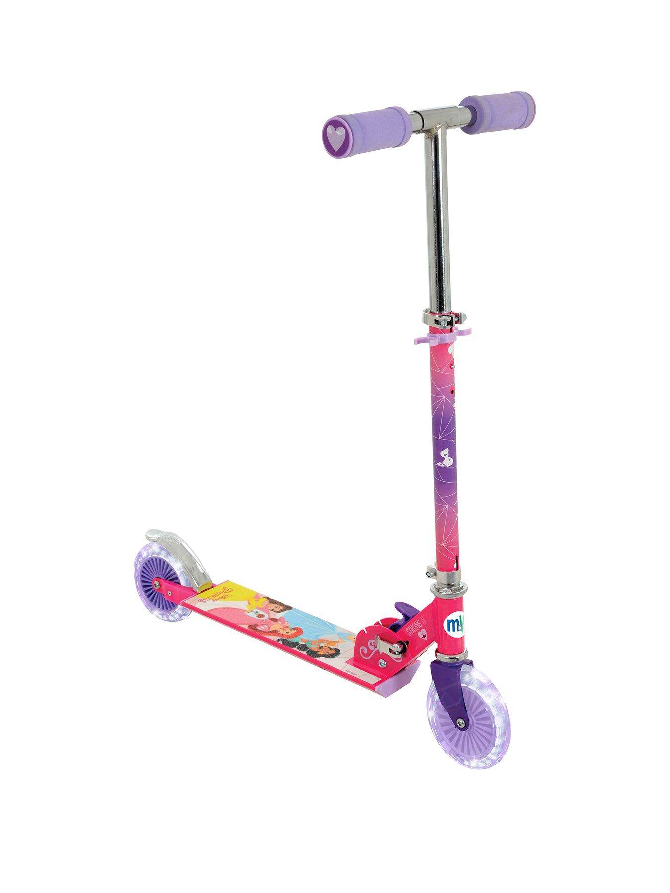 Image 1 of 6 of Disney Princess Folding Inline Scooter with Light Up Wheels