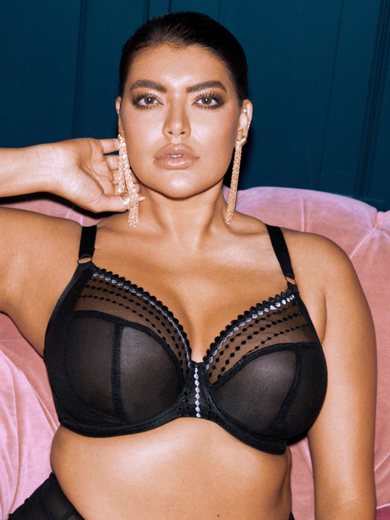undefined Matilda Underwired Plunge Bra - Black