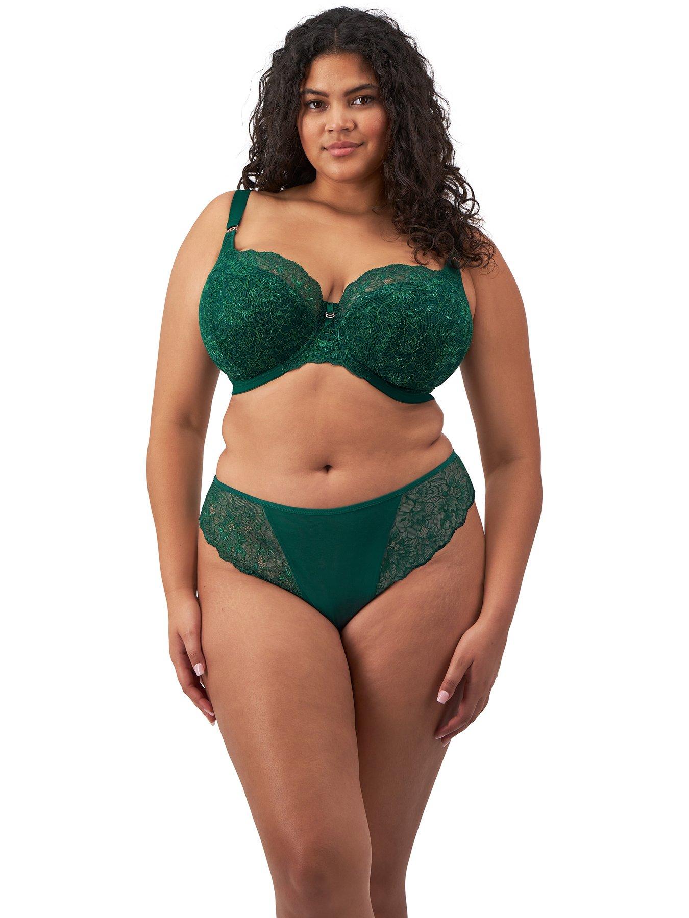 undefined Brianna Underwired Padded Half Cup Bra - Green