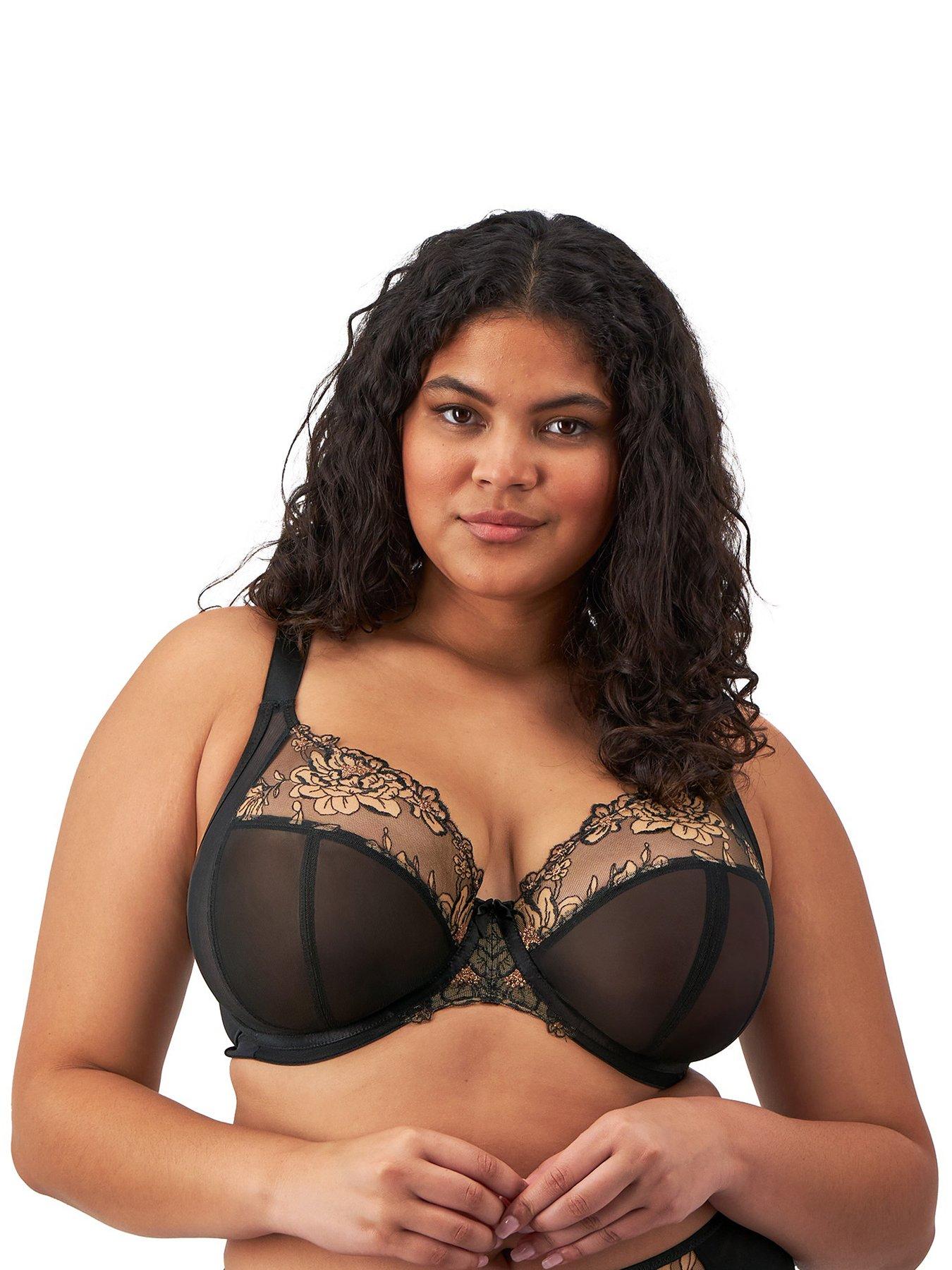 undefined Teagan Underwired Plunge Bra - Black