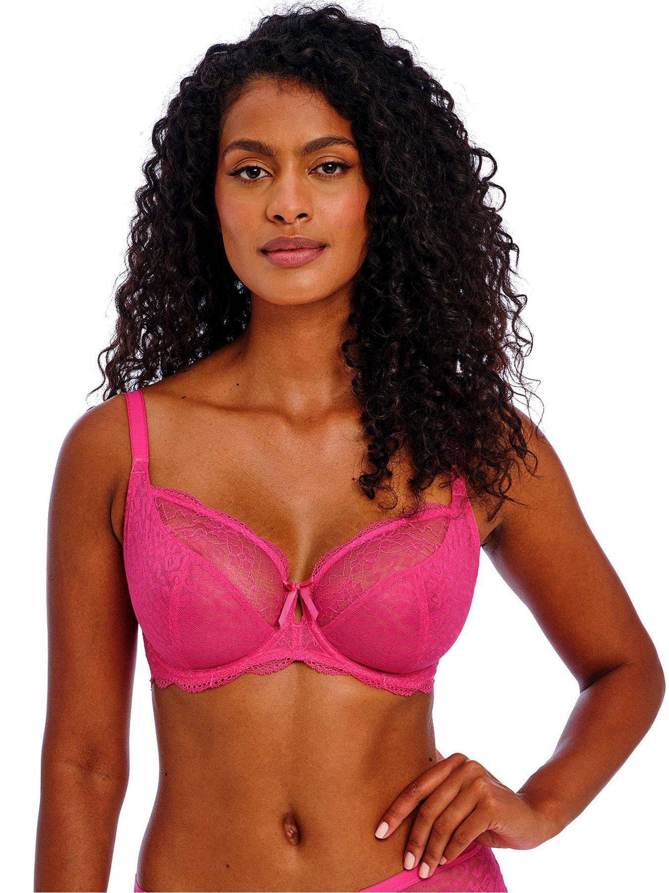 undefined Fancies Underwired Plunge Bra - Pink