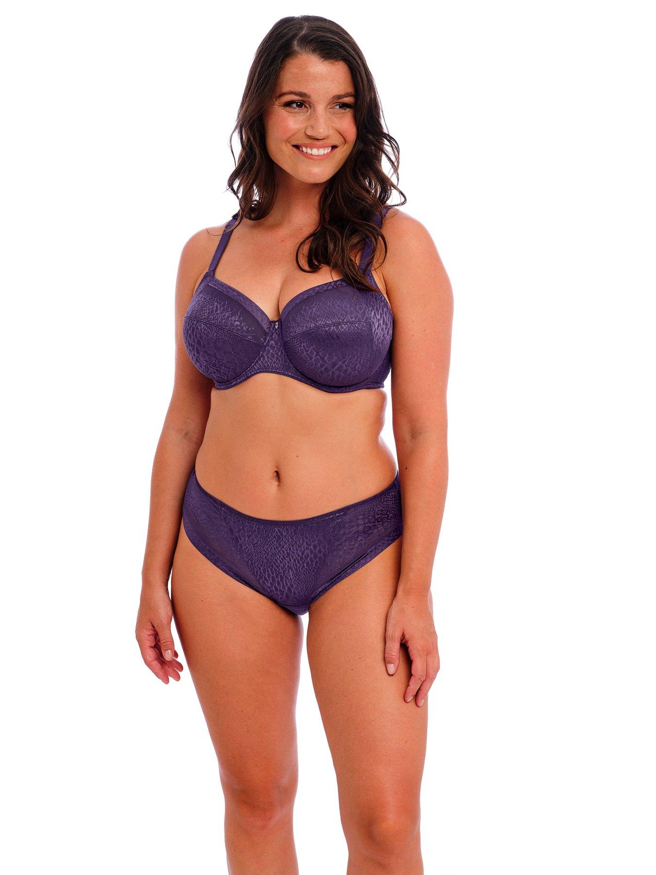 undefined Envisage Underwired Full Cup Side Support Bra - Purple