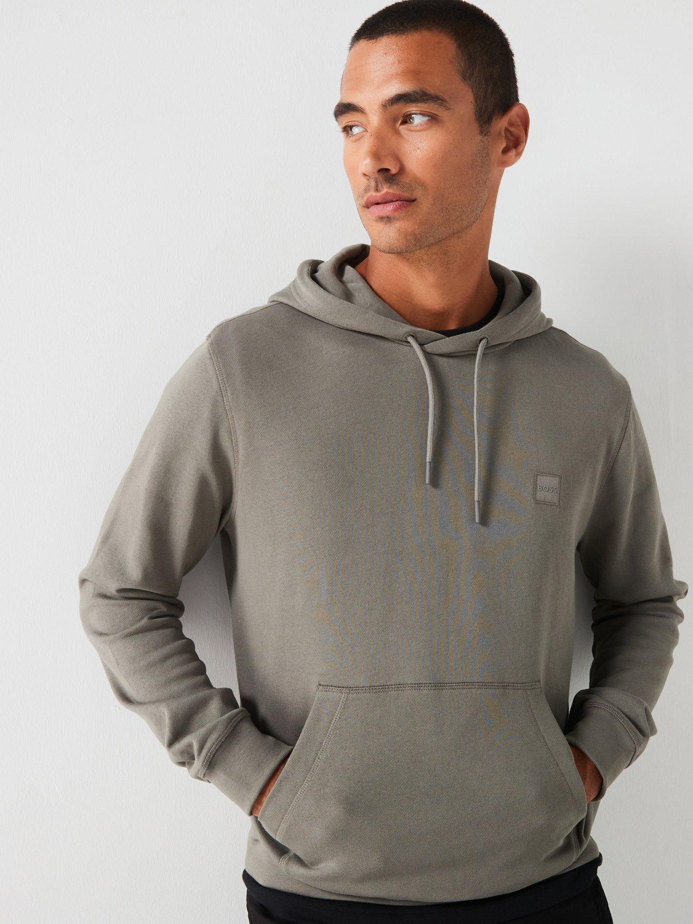 Image 1 of 4 of BOSS Wetalk Left Chest Overhead Hoodie - Grey