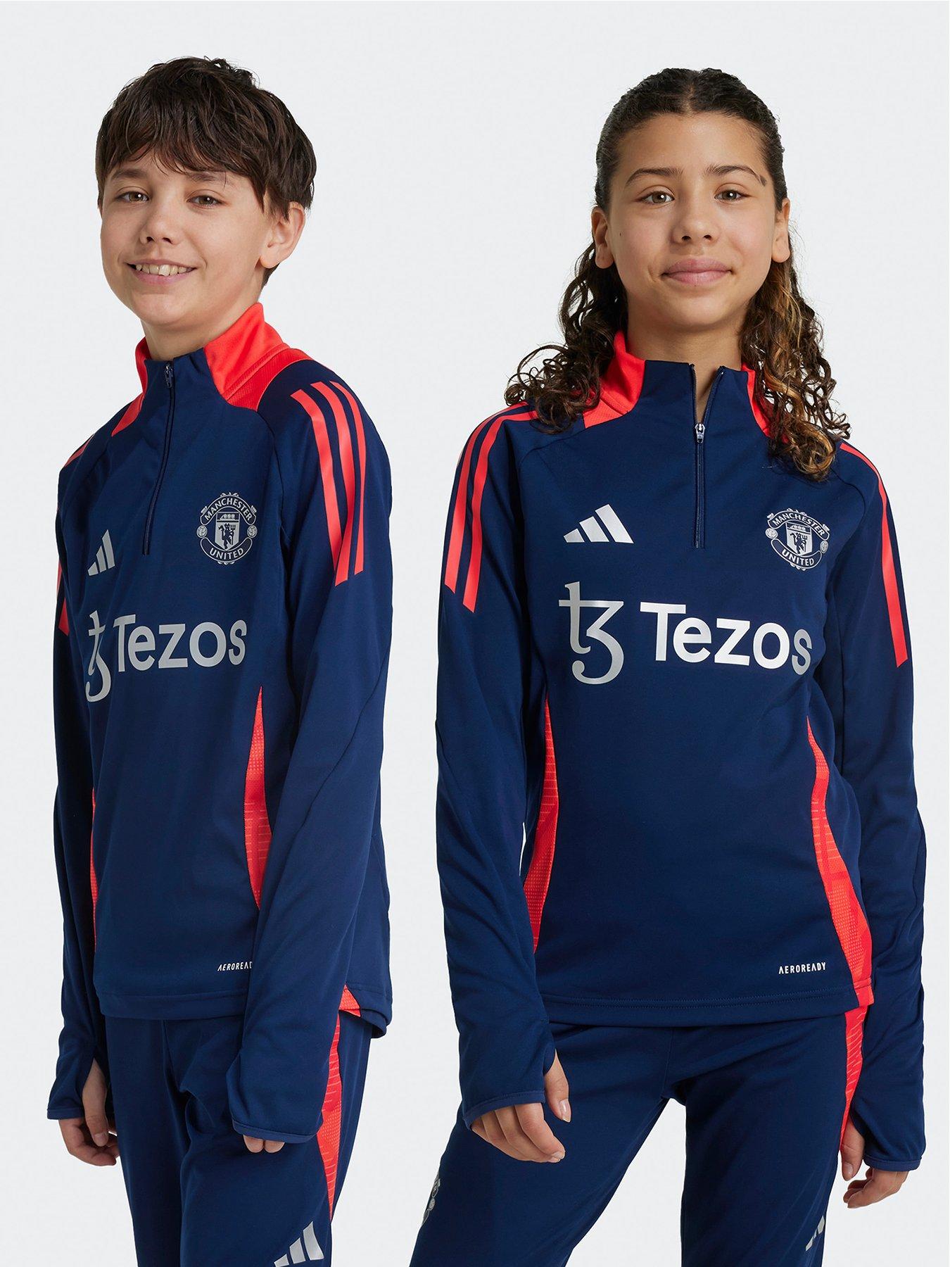adidas Manchester United 24 25 Junior Training Top navy Very