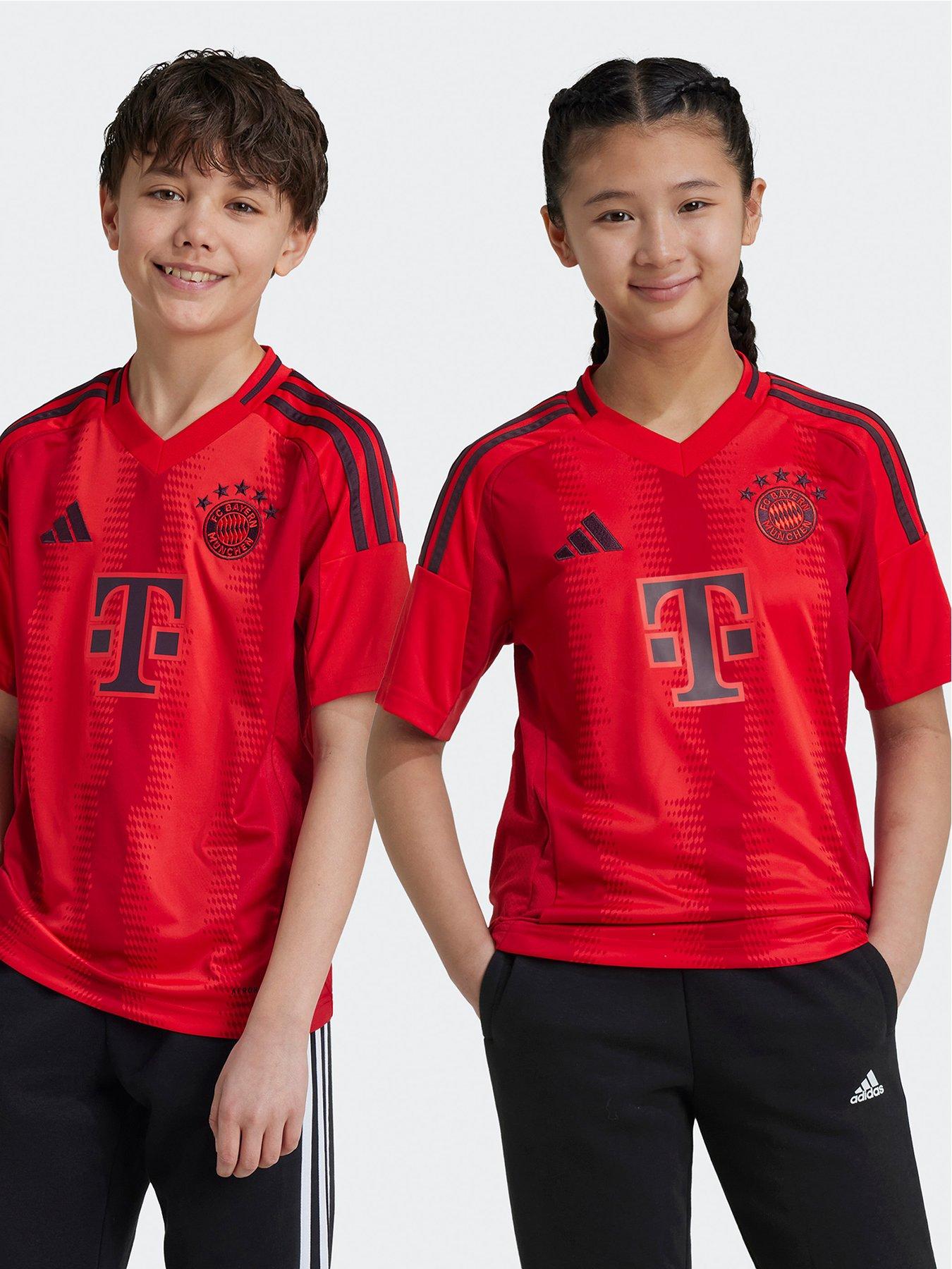 undefined Bayern Junior 24/25 Home Stadium Replica Shirt -red
