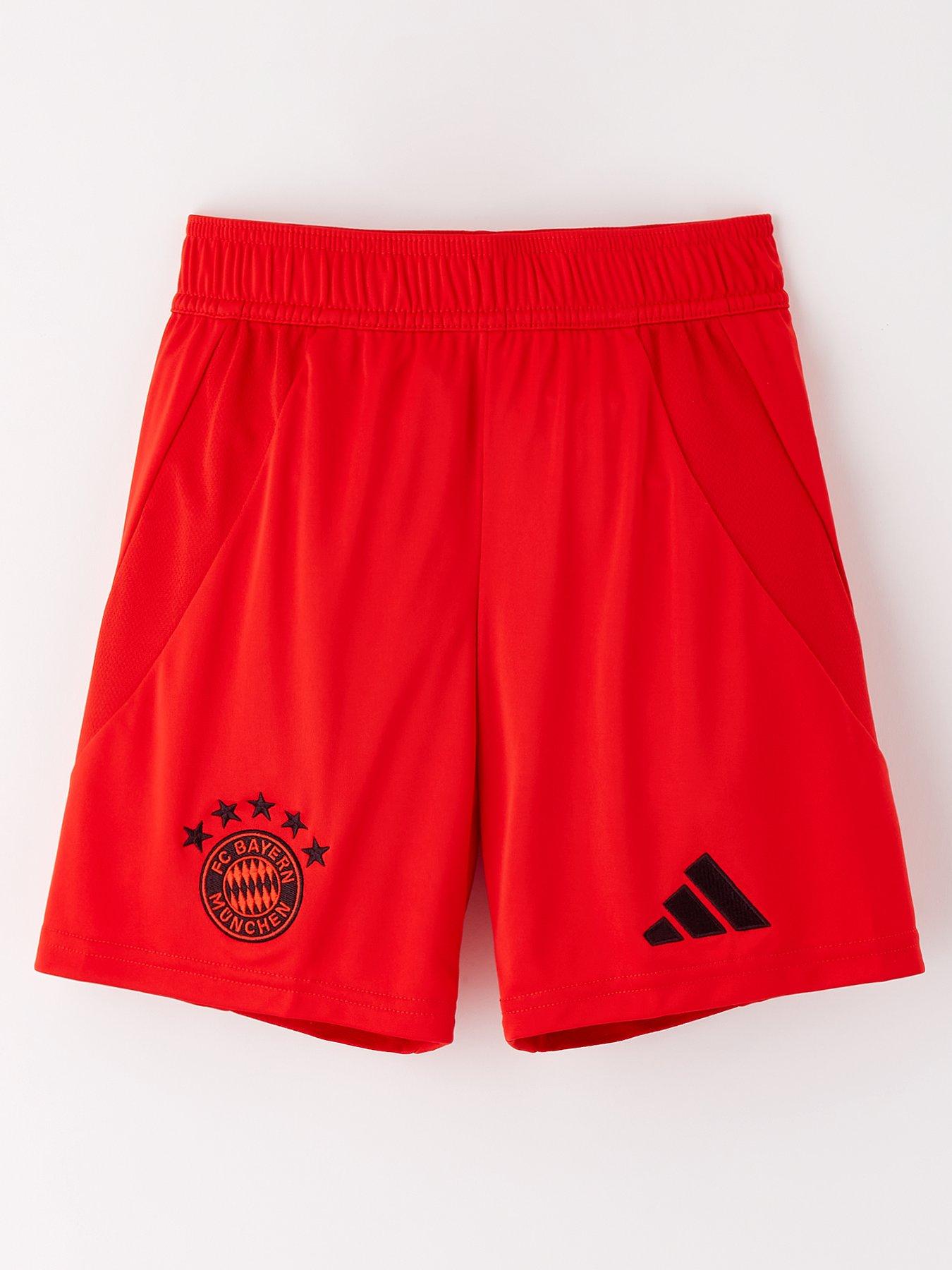 undefined Bayern Junior 24/25 Home Stadium Shorts -red