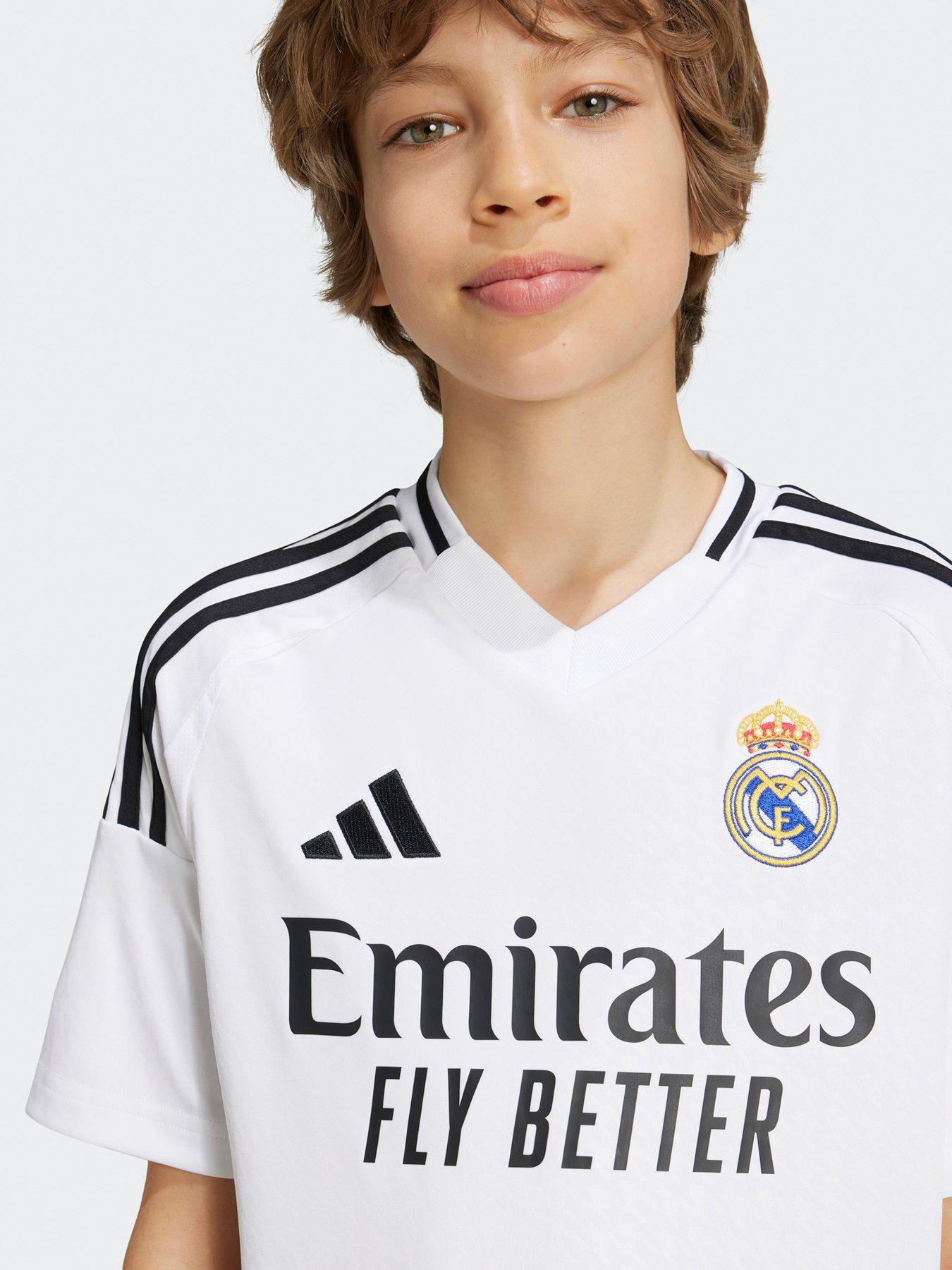 Image 5 of 5 of adidas Real Madrid Junior 24/25 Home Stadium Replica Shirt -white