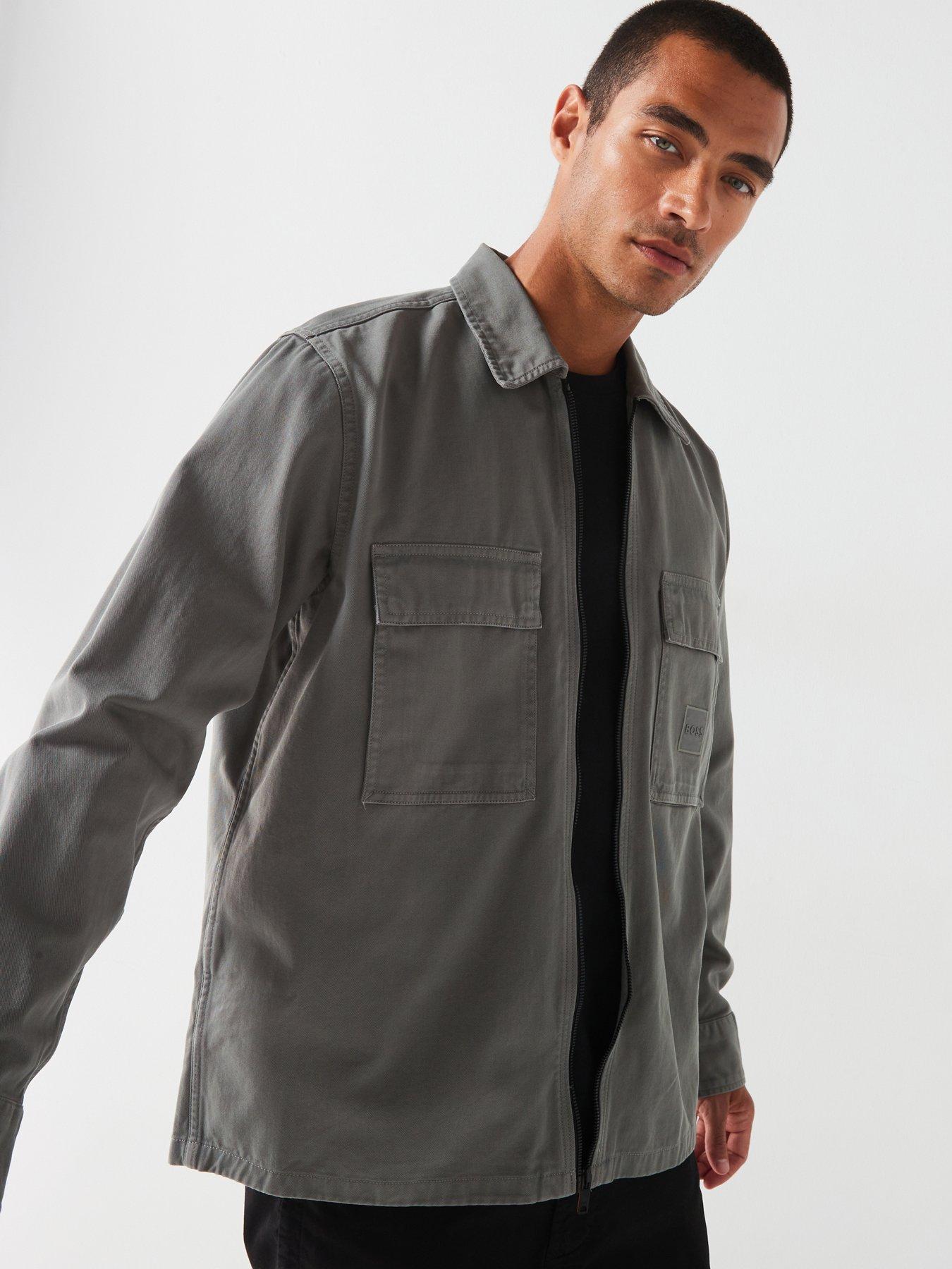 undefined Lovel-Zip 13 M Oversized Fit Zip Overshirt - Grey