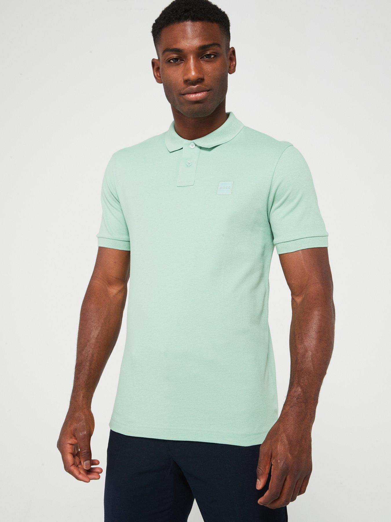 BOSS Passenger Slim Fit Short Sleeve Polo Shirt Light Green Very